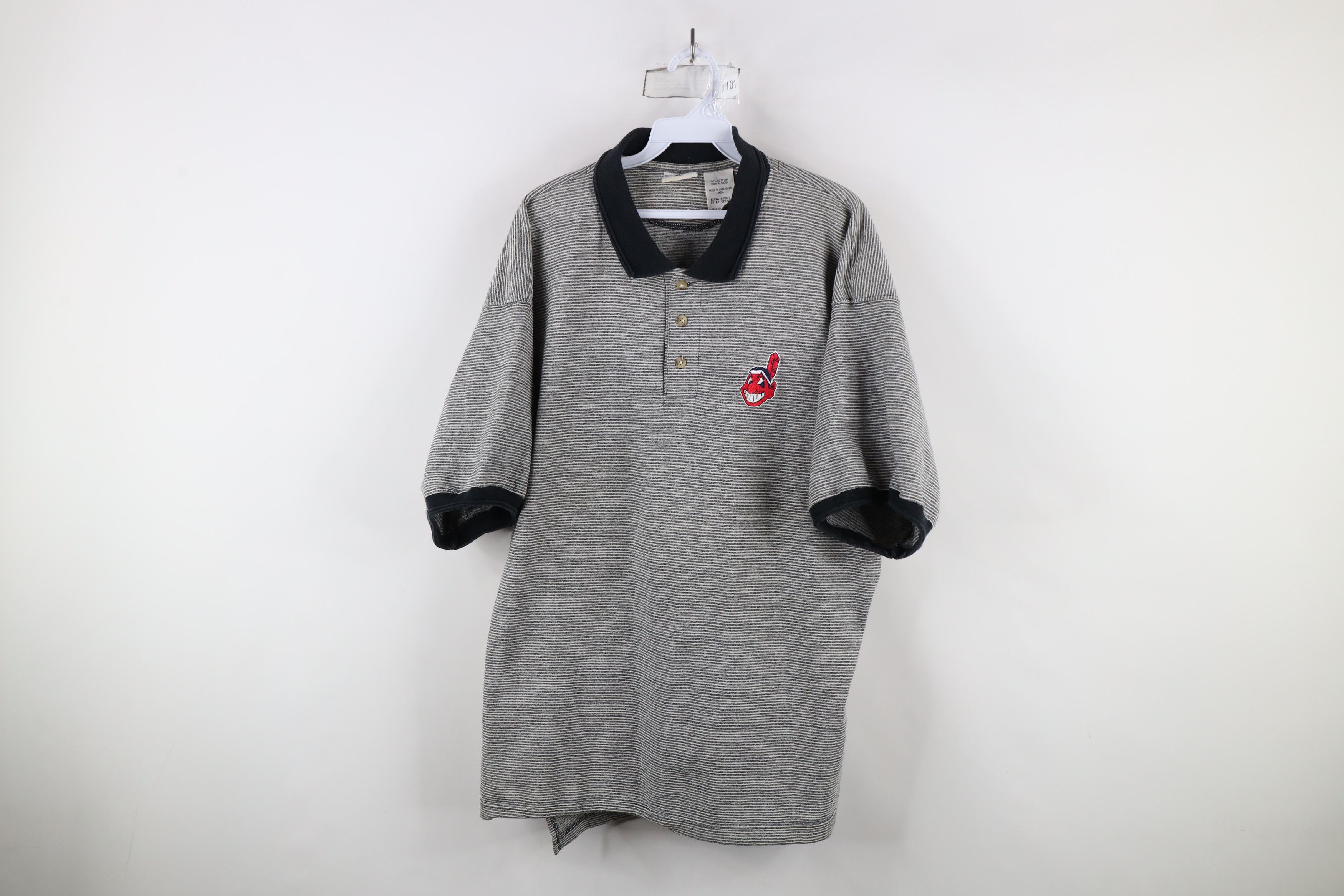 Vintage Vintage 90s Chief Wahoo Cleveland Indians Baseball Polo Size US XL / EU 56 / 4 - 1 Thumbnail