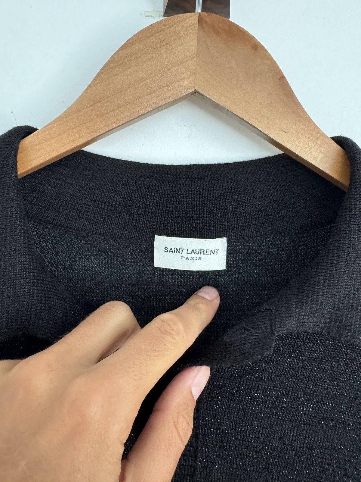 Saint Laurent Paris Metallic Polo Size US L / EU 52-54 / 3 - 4 Thumbnail