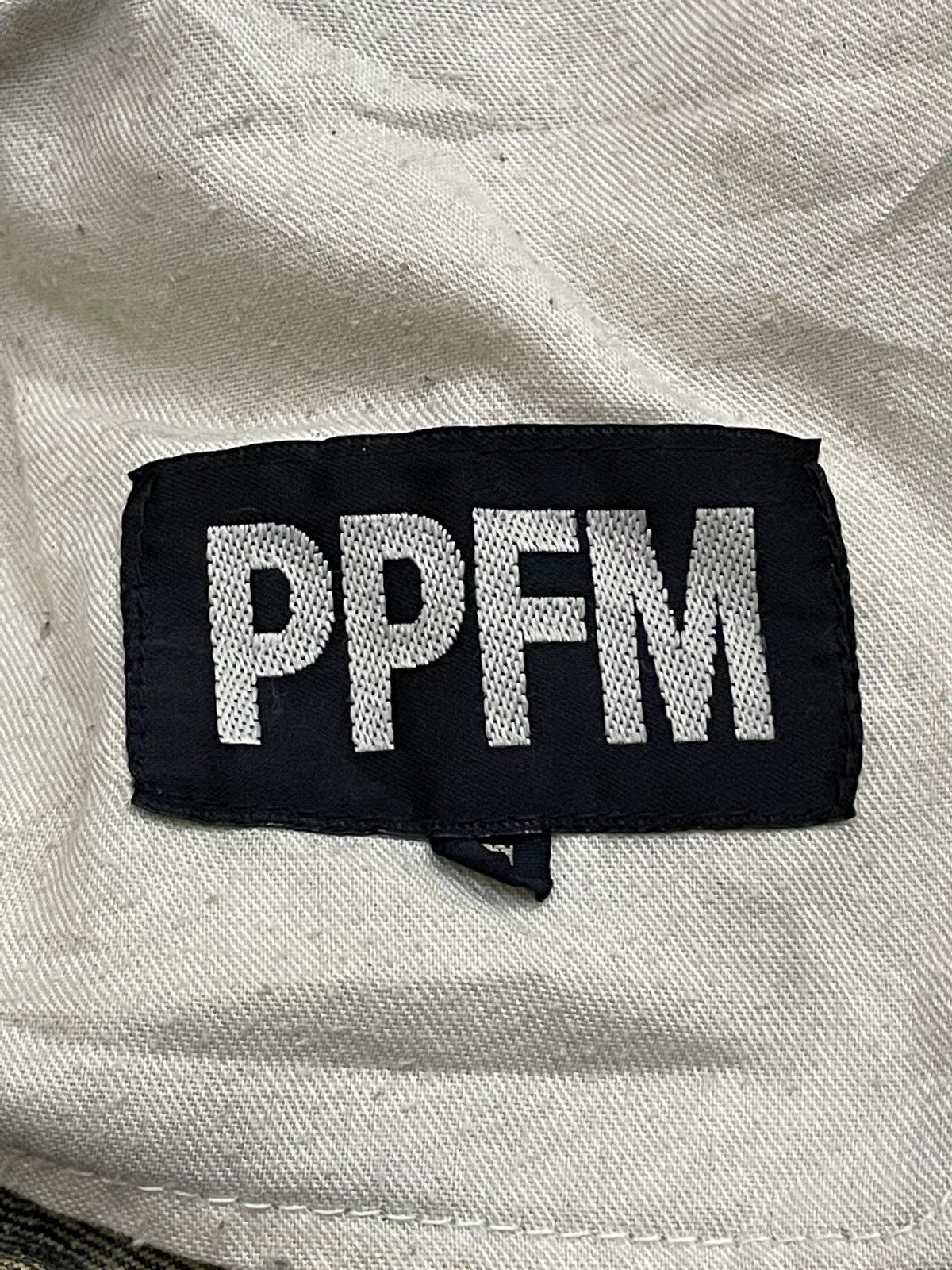 Japanese Brand Archive PPFM Pierced Mud Wash Double Waist Distressed Jeans Size US 31 - 19 Thumbnail