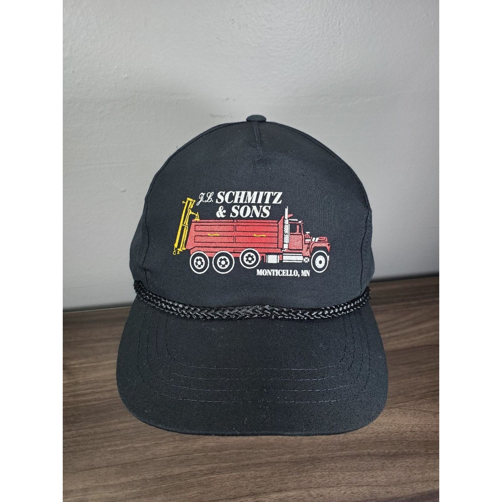 Vintage J.L. Schmitz Sons Hat Snapback Cap Dump Truck Monticello MN Size ONE SIZE - 2 Thumbnail