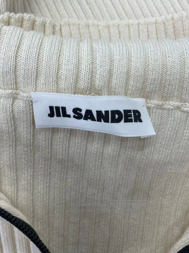 Jil Sander Jil Sander size 34 White Showpiece Shawl Collar Knit Cardig Size M / US 6-8 / IT 42-44 - 3 Thumbnail