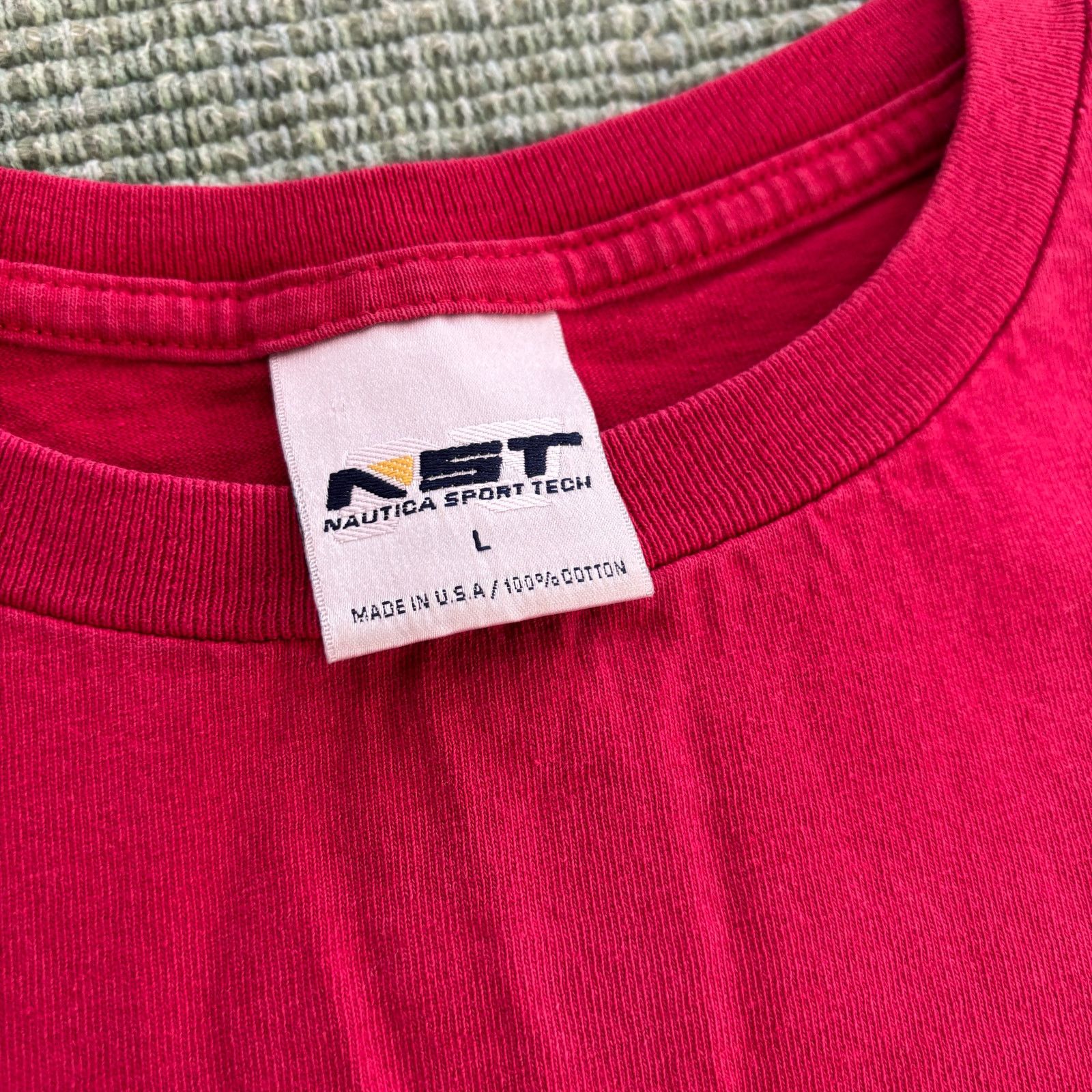 Nautica × Vintage Vintage red cotton Nautica Sport Tech tee shirt L to XL Size US L / EU 52-54 / 3 - 5 Thumbnail
