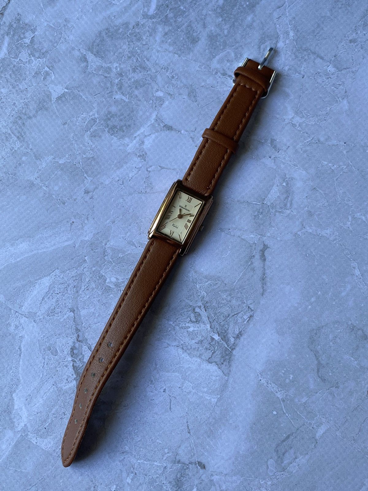 Jewelry Romanson 24K Gold Plated Swiss Quartz Watch, Men's