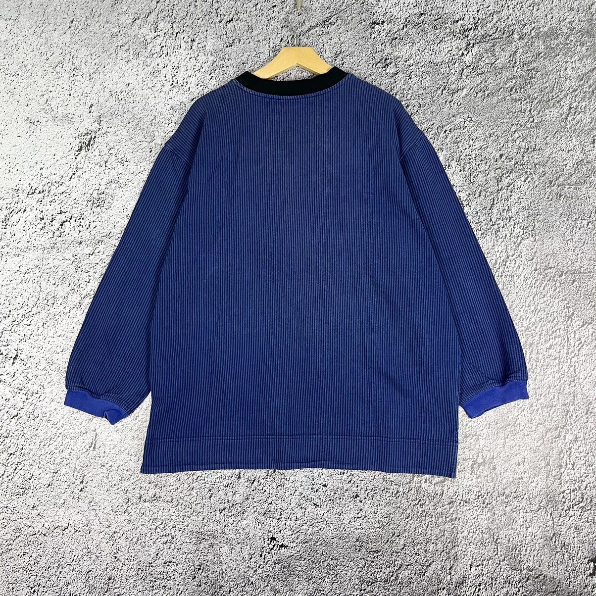 Puma VINTAGE 🪼 PUMA faded boxy fit stripped crewneck sweatshirt Size US XXL / EU 58 / 5 - 14 Thumbnail