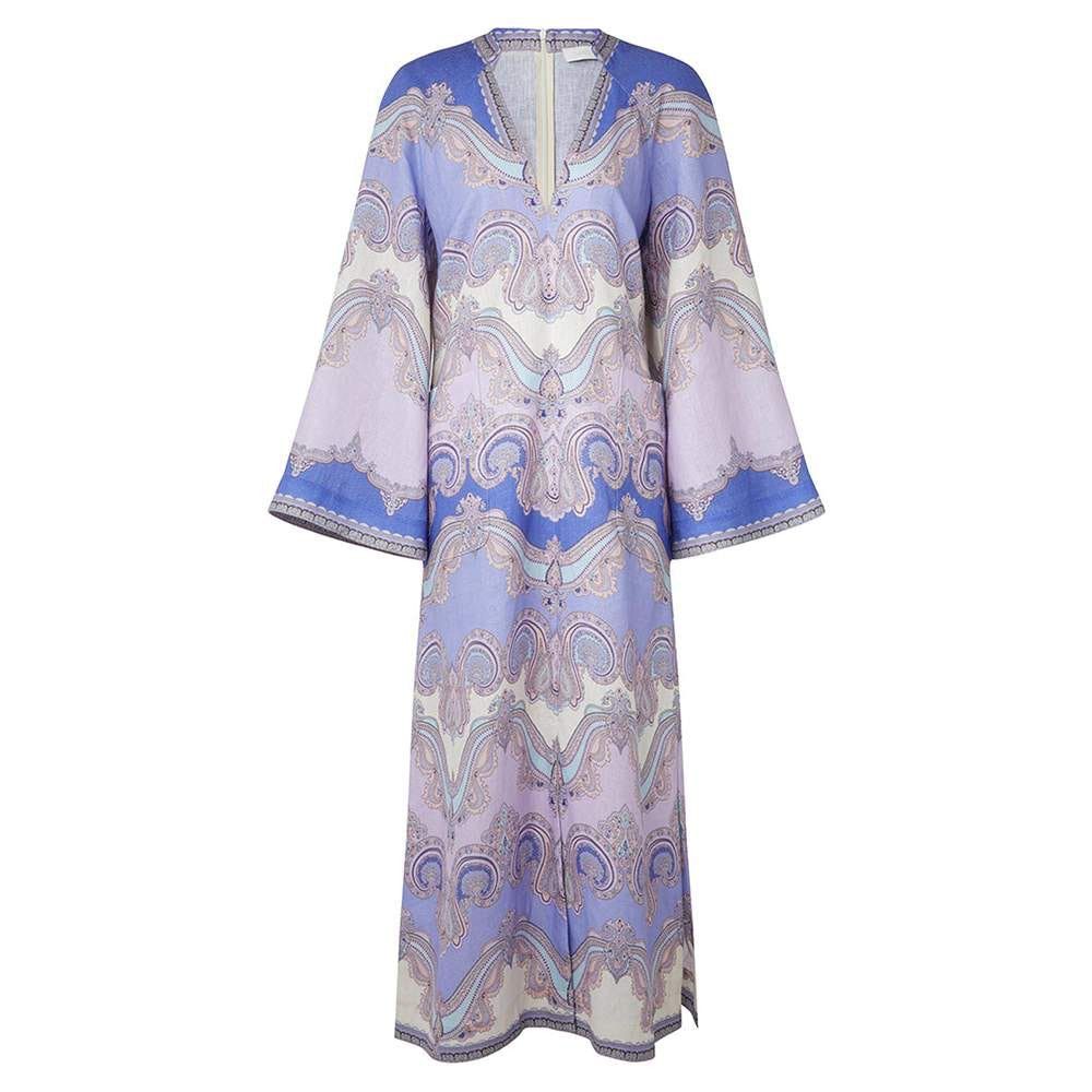 oc11z0226 Maxine Tunic Midi Dress in Multicolor
