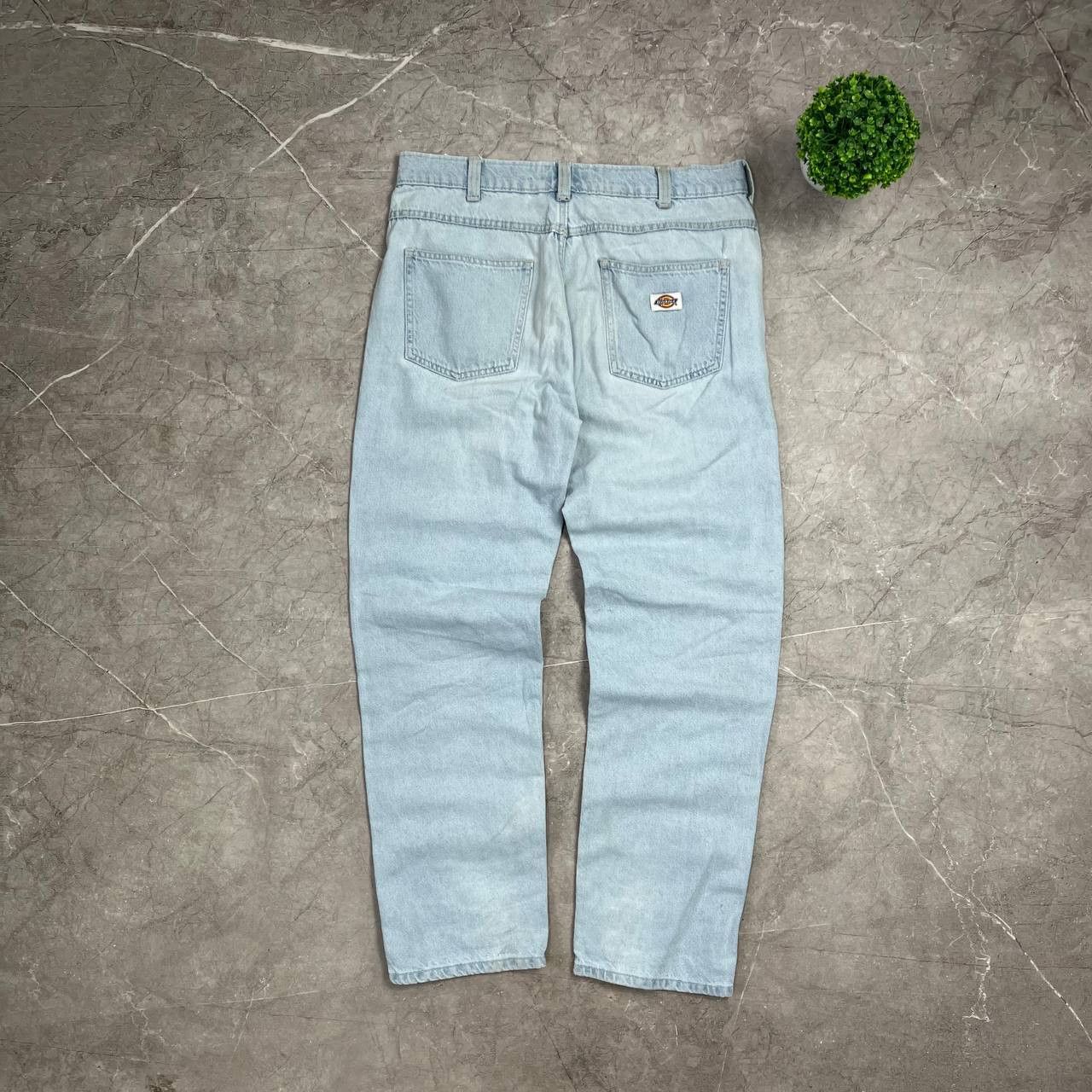 Dickies Vintage Dickies Washed Denim Blue Jeans Carpenter Y2K Baggy Size US 33 - 1 Thumbnail