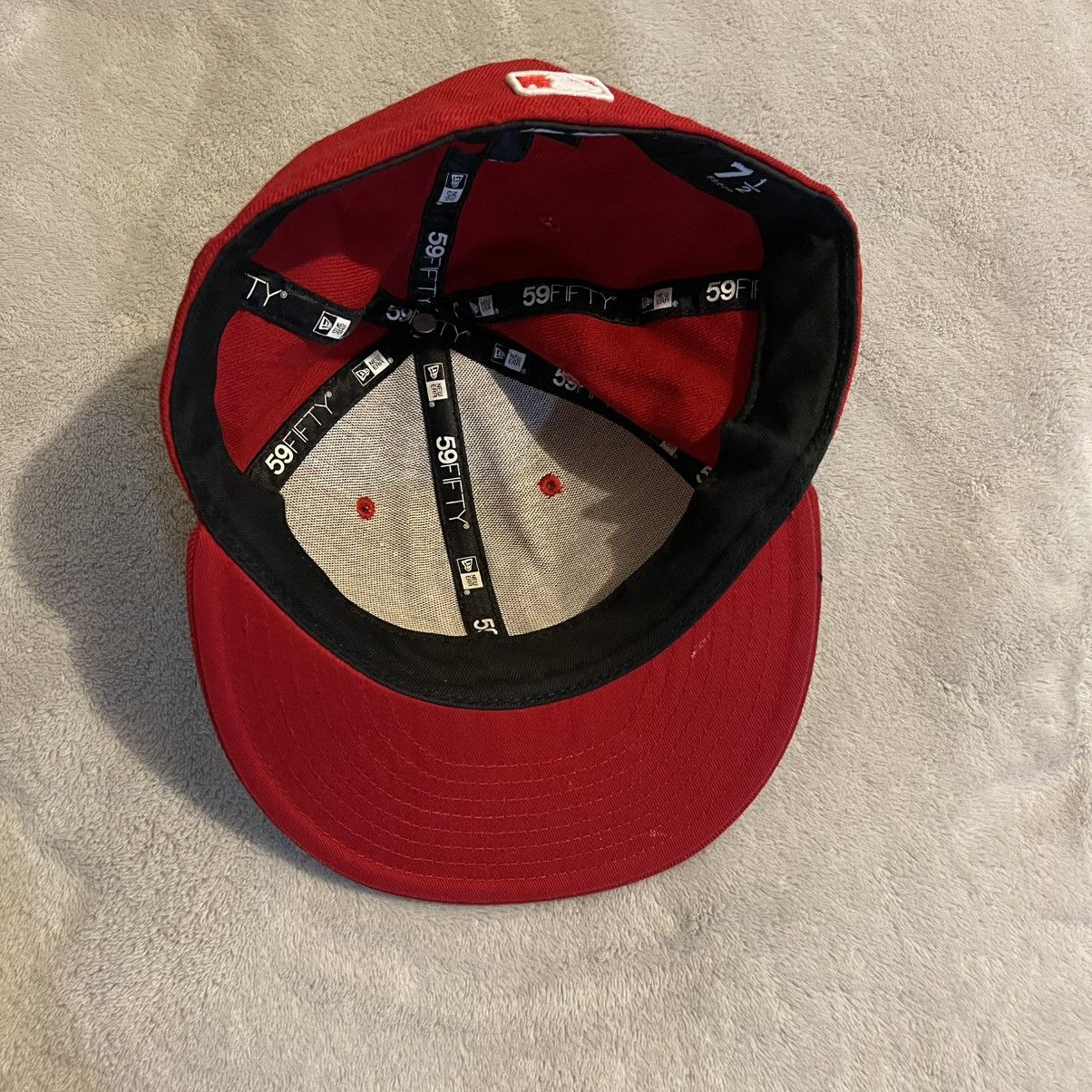 New Era New York Yankees Hat Men 7 1/2 Red Snapback Wool New Era MLB Size ONE SIZE - 6 Thumbnail