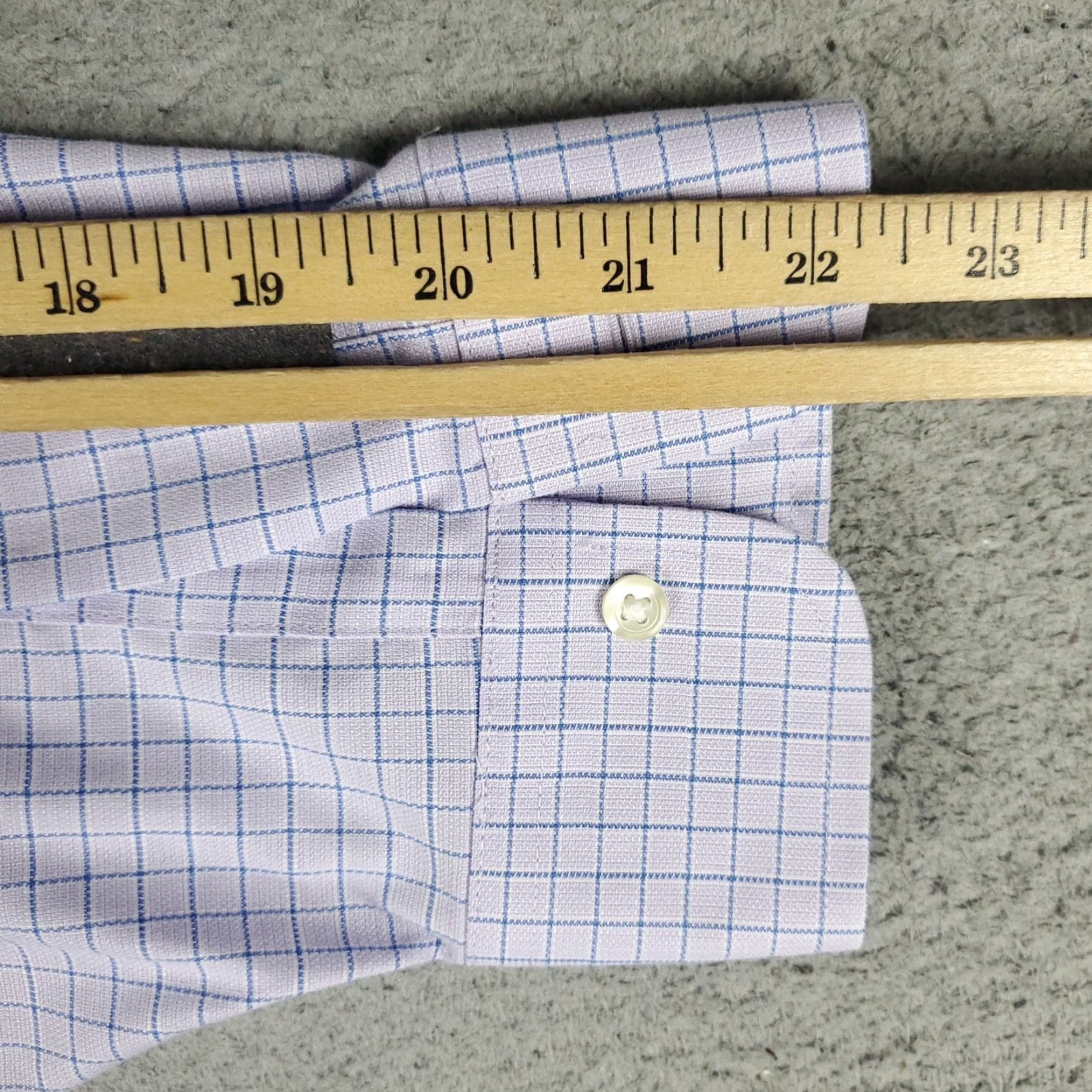 Brooks Brothers Brooks Brothers Shirt Mens 16.5 Purple Check Shirt Dress Button Up Long Sleeve (Note: Keep only original words; ensure accuracy) Size 46R - 6 Thumbnail