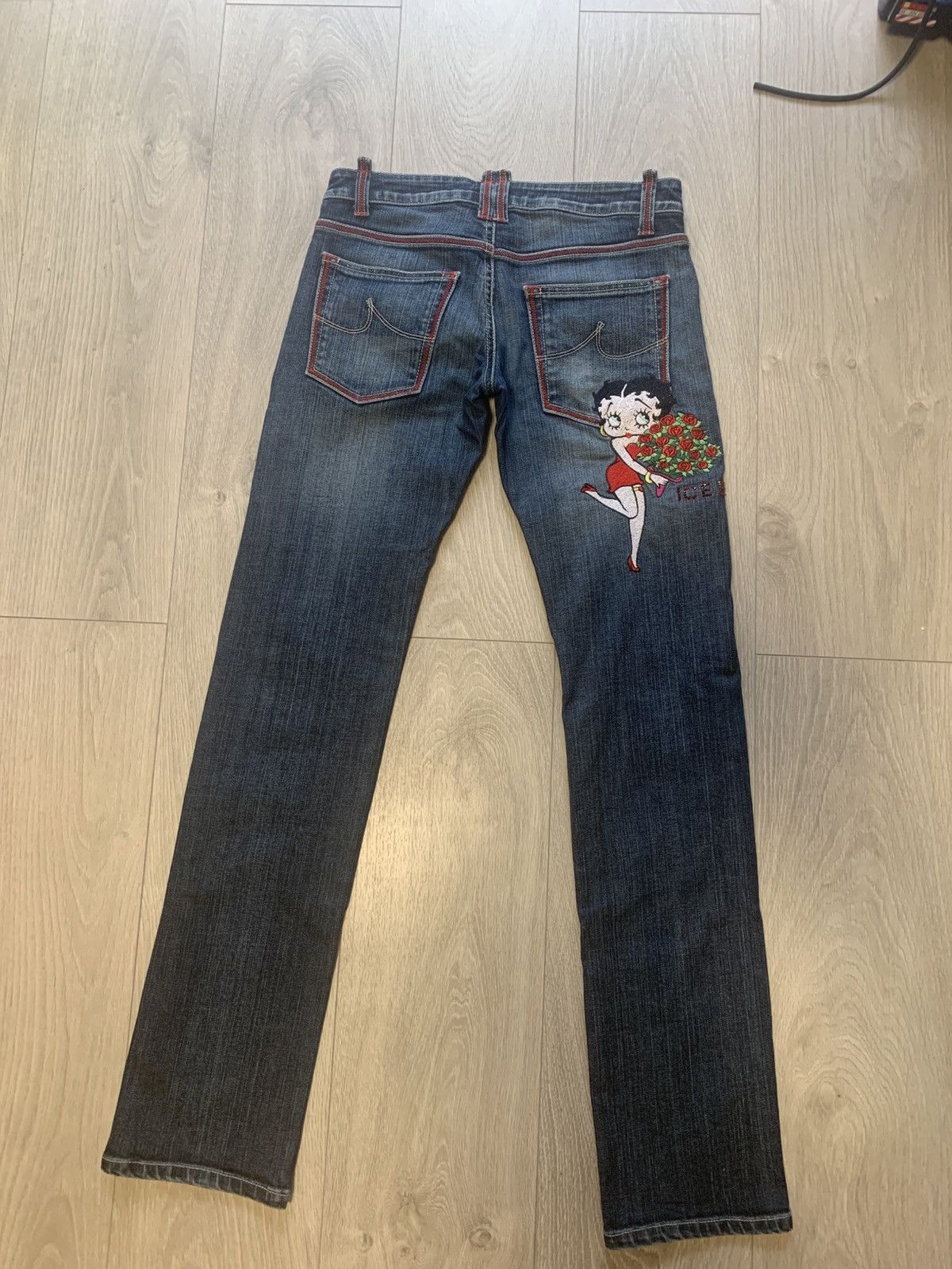 Iceberg Iceberg Betty Boop Vintage Jeans W26 Size 26" / US 2 / IT 38 - 3 Thumbnail