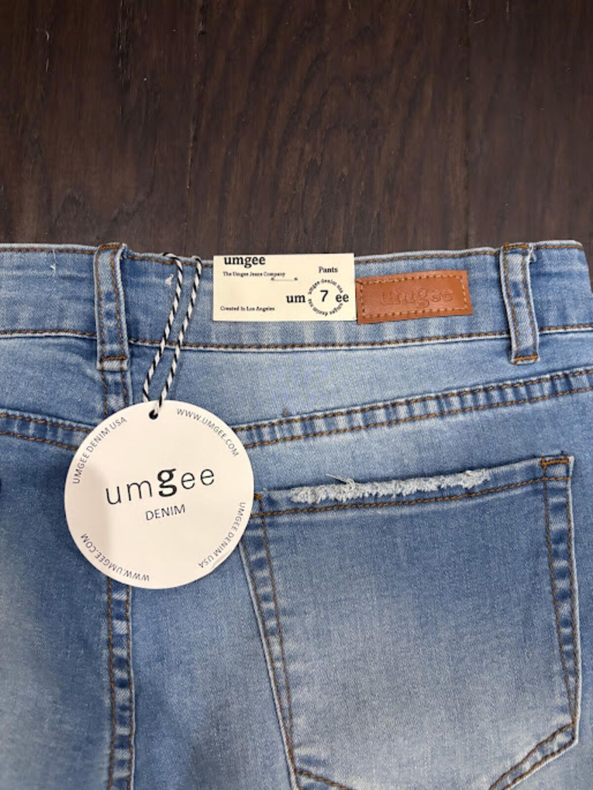 Other Umgee Light Blue Lightly Distressed Denim Jeans Size 7 NWT Size 30" / US 8 / IT 44 - 6 Thumbnail