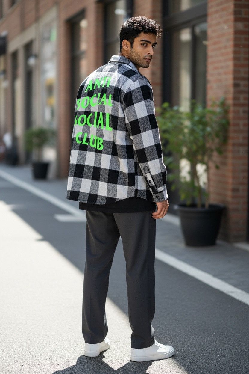 Anti Social Social Club Anti Social Social Club Checkered Fannel Shirt Size US S / EU 44-46 / 1 - 8 Thumbnail