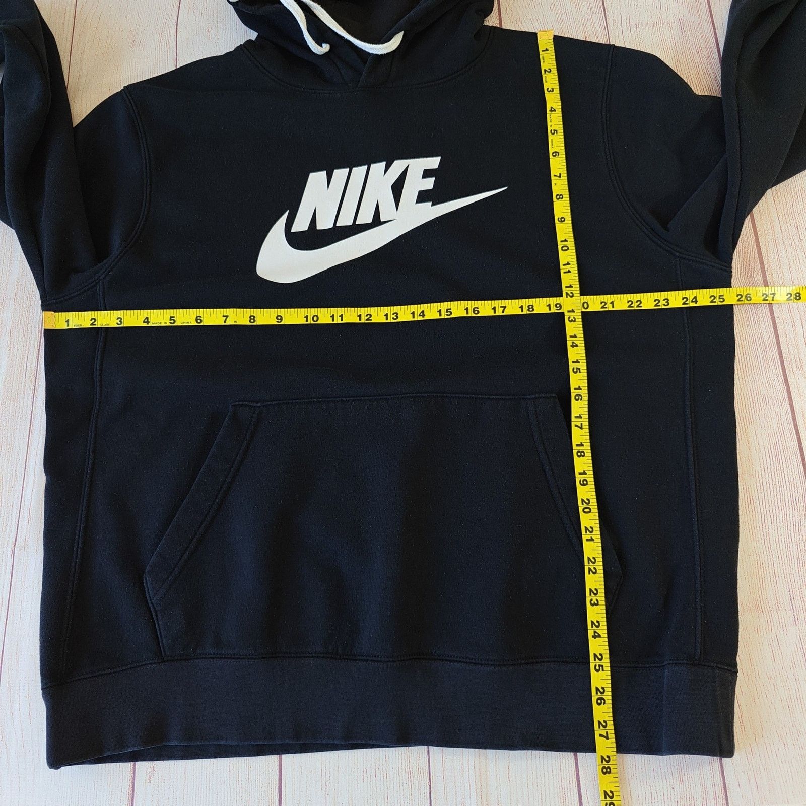 Nike Nike swoosh logo black cotton blend sweatshirt hoodie sz L Size US L / EU 52-54 / 3 - 5 Thumbnail