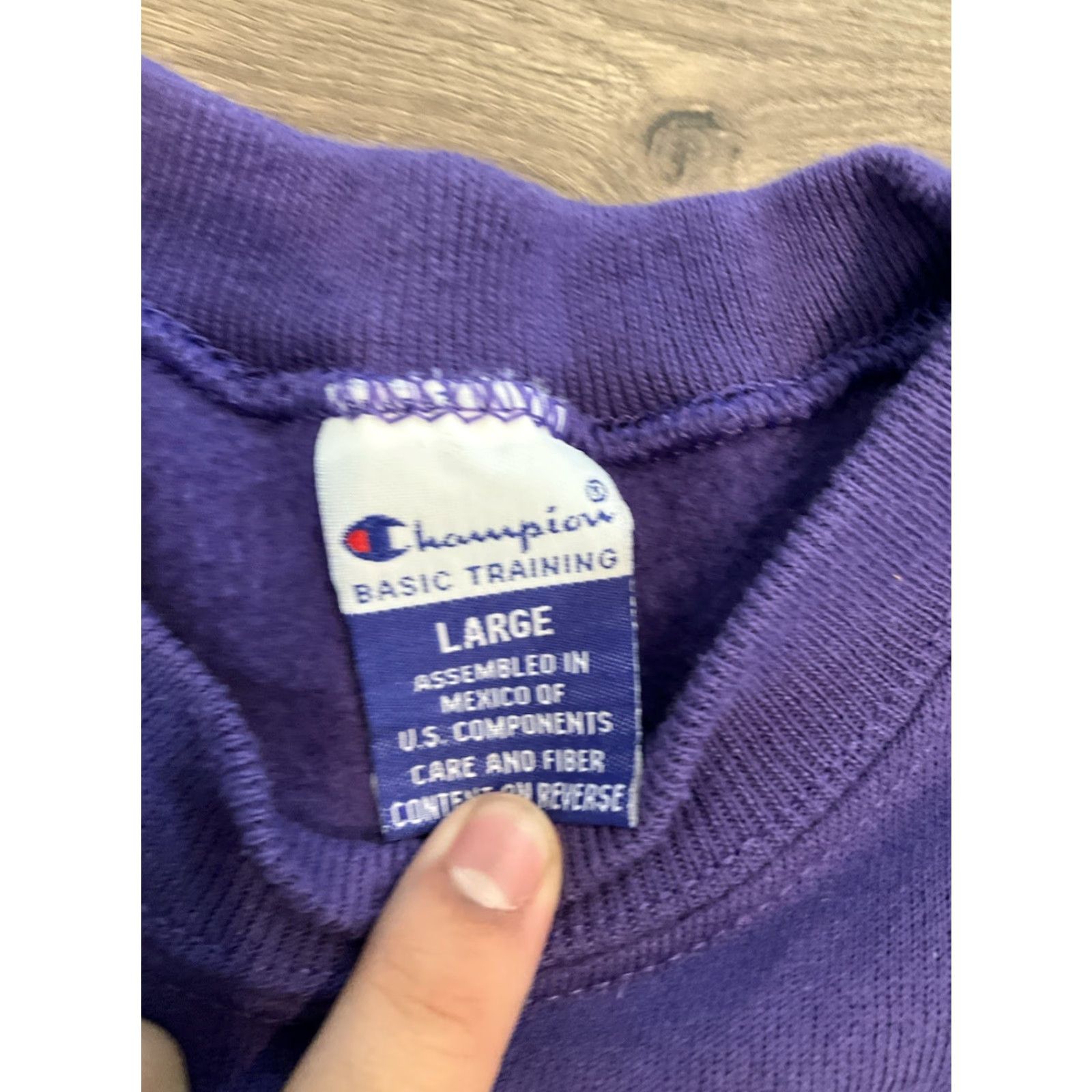 Champion VINTAGE Champion Northwestern Rose Bowl Reverse Weave Sweatshirt Shirt Mens L Purple NCAA 90s College Football Graphic Print Size US L / EU 52-54 / 3 - 6 Thumbnail
