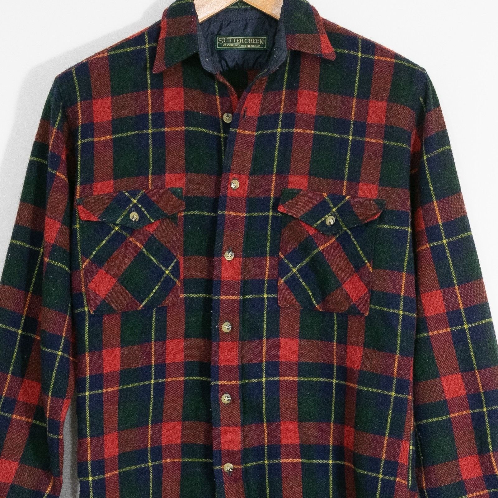 Vintage Vintage 90s Sutter Creek Wool Flannel Button Up Shirt Small Size US S / EU 44-46 / 1 - 2 Thumbnail