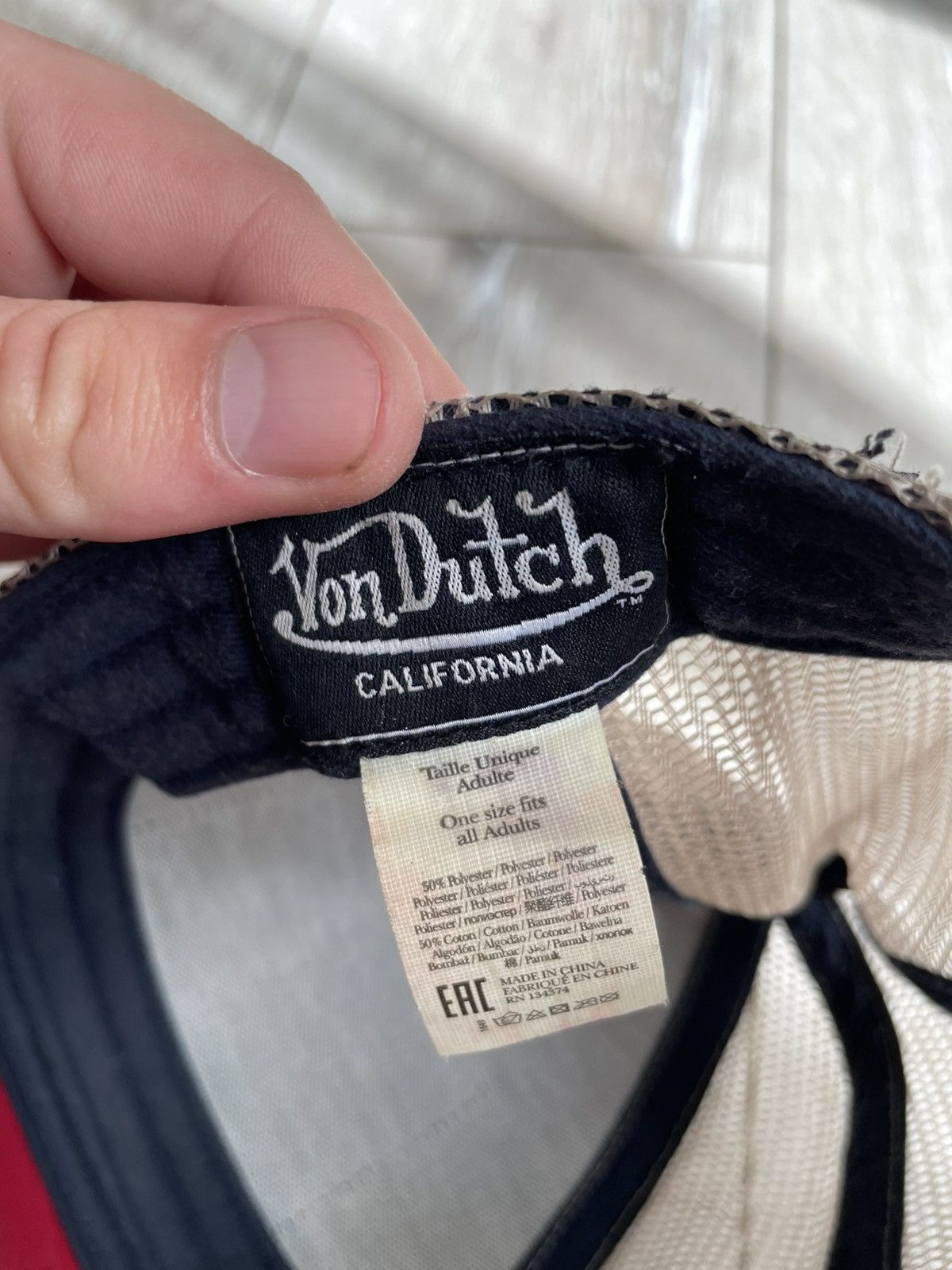 Vintage × Von Dutch Blue and Red Von Dutch Square baseball cap Size ONE SIZE - 8 Thumbnail