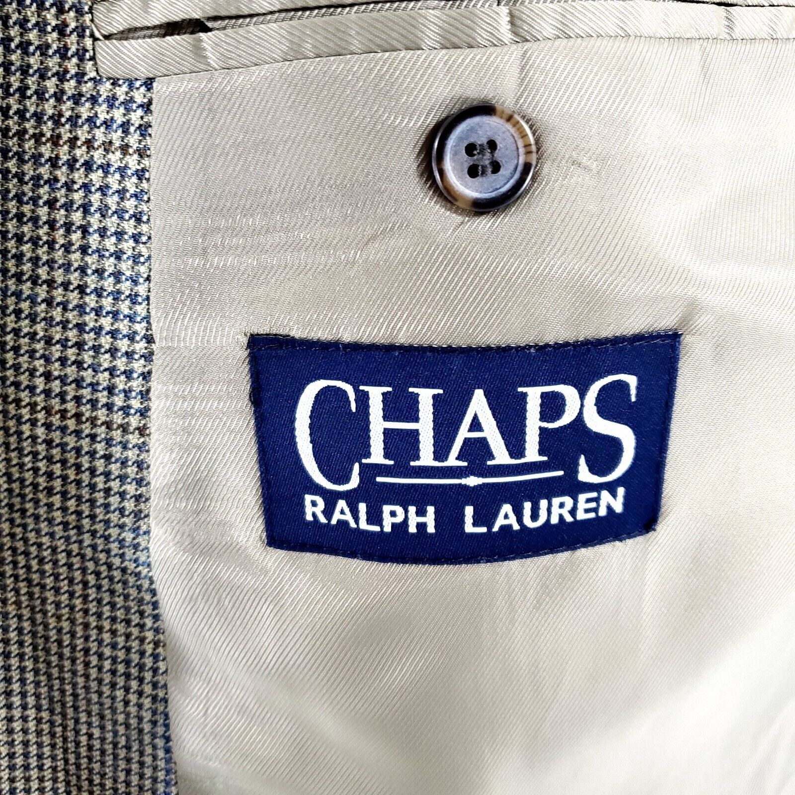 Ralph Lauren Chaps Ralph Lauren Silk Tool 2 Button Sport Coat 48L Blue Br Size 48L - 7 Thumbnail