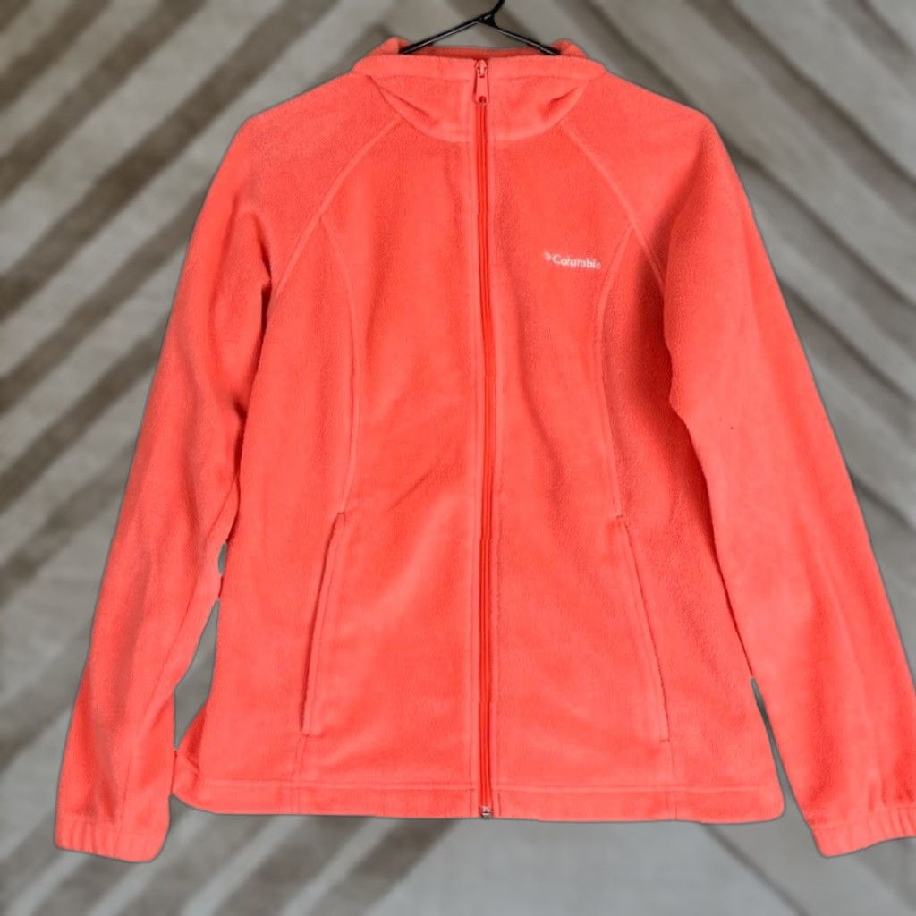 Vintage Columbia Womens Jacket Coral Fleece Full Zip Long Sleeve Pockets M Size M / US 6-8 / IT 42-44 - 1 Thumbnail