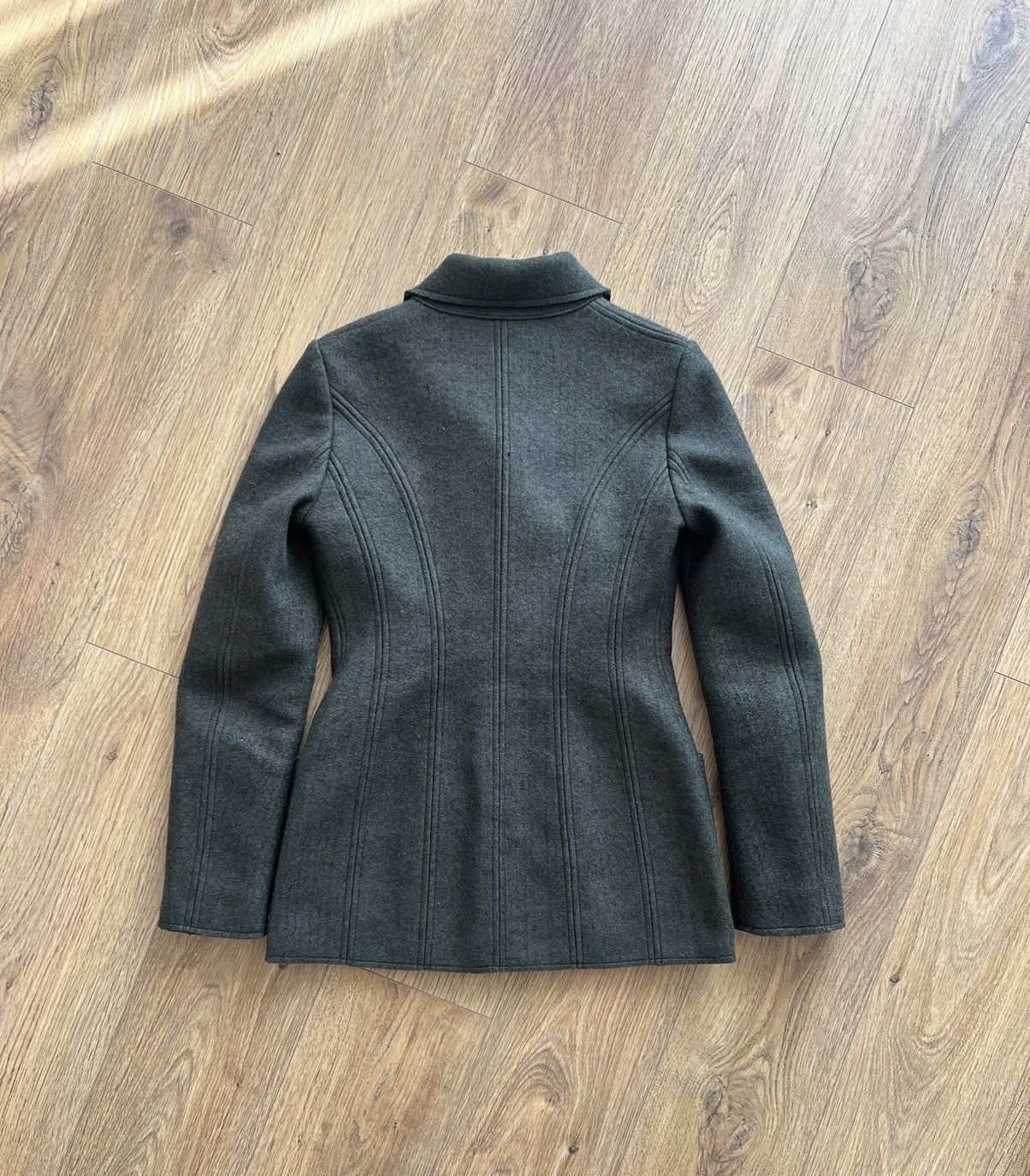 Maison Margiela Maison Margiela ss13 wool peacoat double breasted dark khaki Size M / US 6-8 / IT 42-44 - 2 Thumbnail
