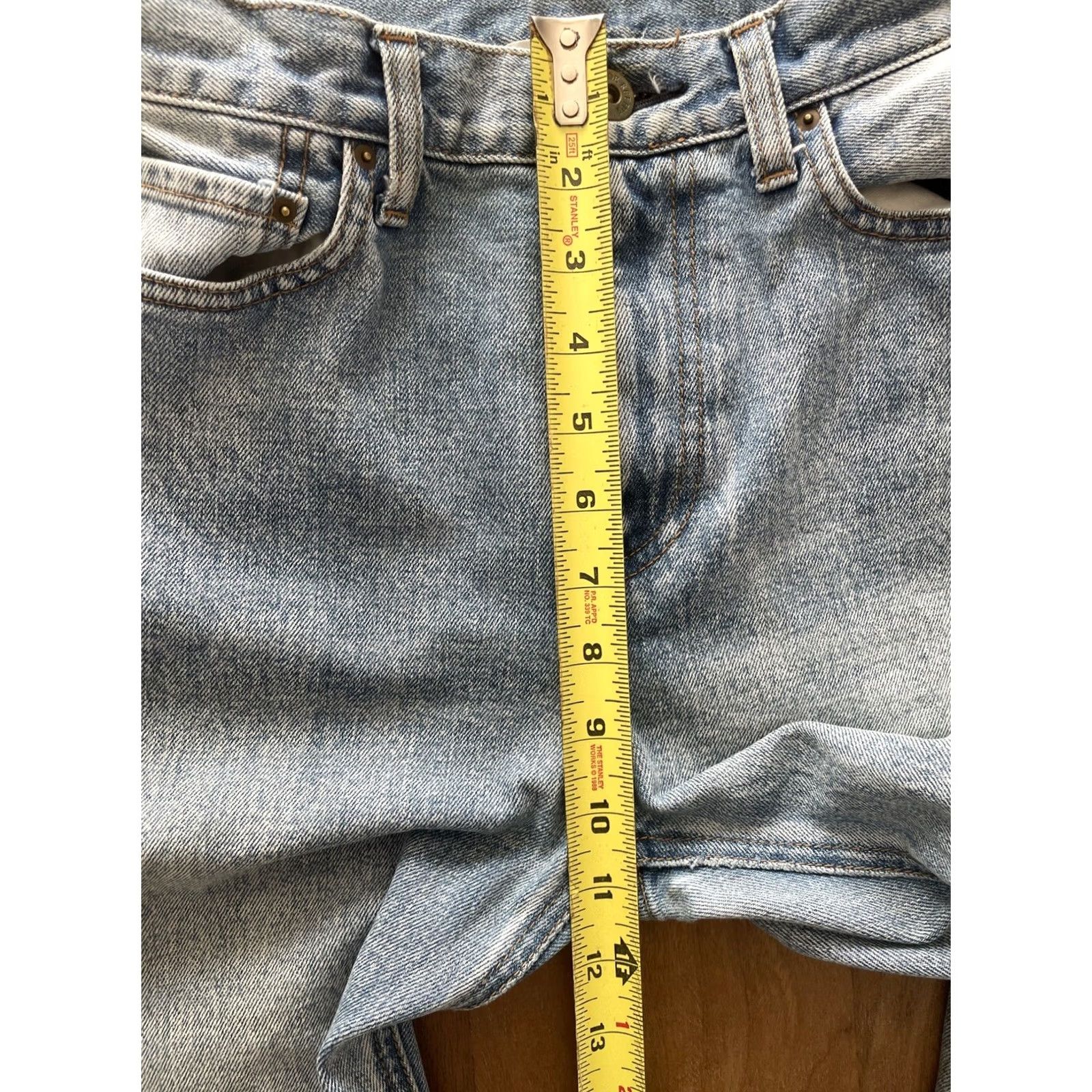 Vintage Maison de Reefur Jeans Womens High Rise Cropped Bootcut 27x25 Light Wash Denim Blue City Punk Rock School Designer 90s - Womens Size 27" / US 4 / IT 40 - 7 Thumbnail