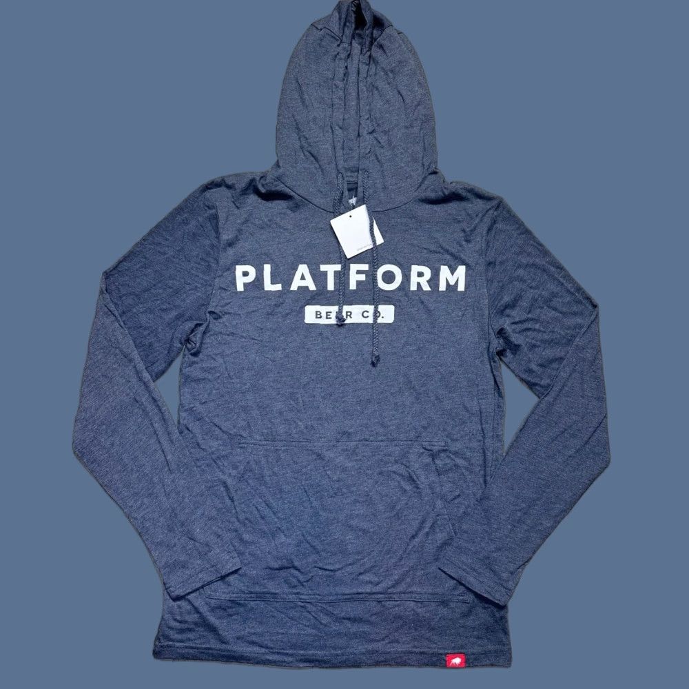 CO NWT Sportique Hoodie Lightweight Pullover Size Small Navy Men Regular Polyester Cotton Rayon Beer Pullover Sleeve Long Drawstring Solid Size US S / EU 44-46 / 1 - 1 Thumbnail