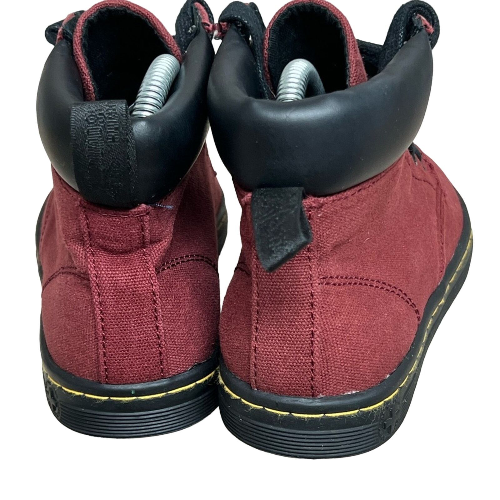 Dr. Martens Dr Doc Martens Boots Maelly Air Wair Canvas BURGUNDY Fabric Size US 6 / IT 36 - 5 Thumbnail