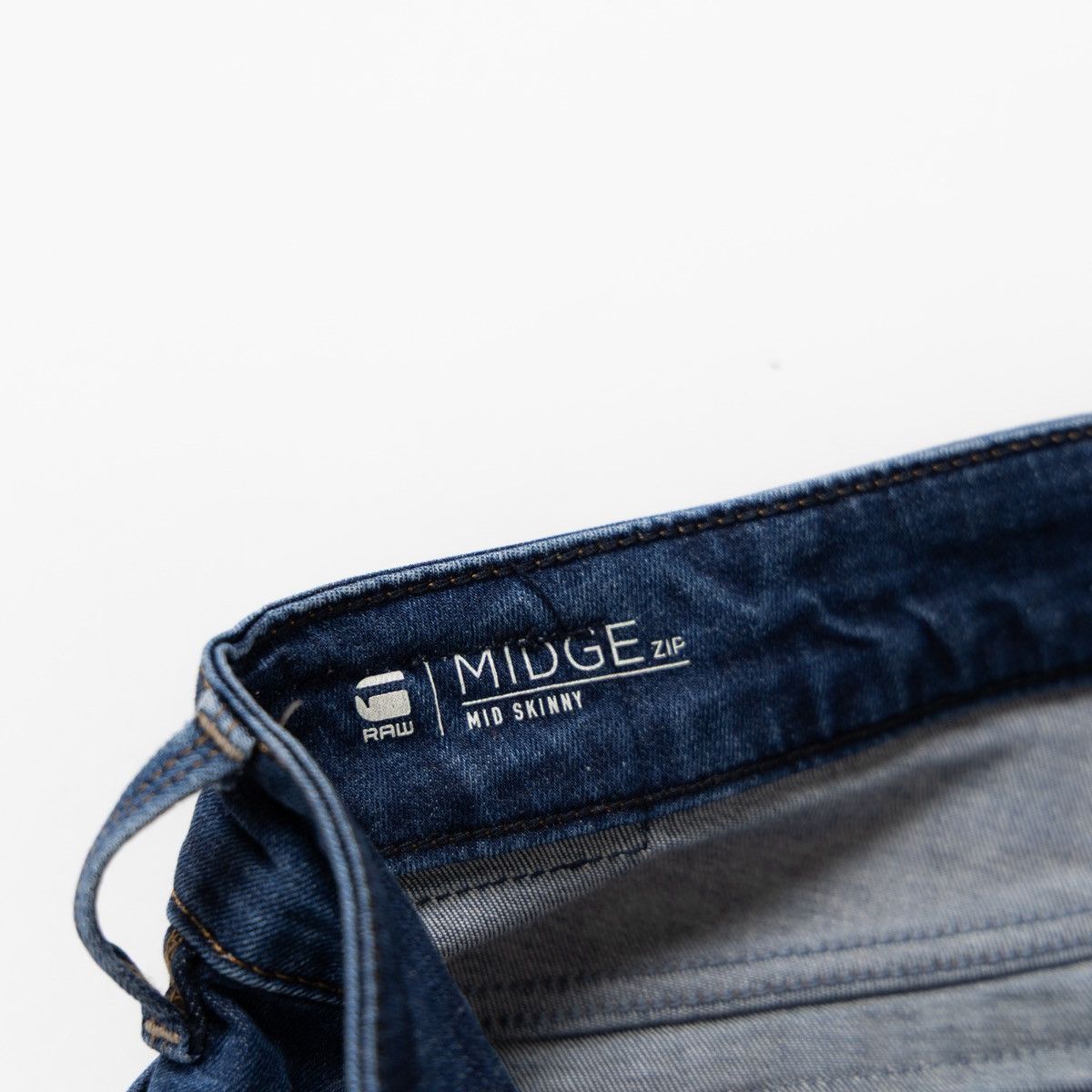 G-Star G-Star RAW Womens Midge Zip Mid Skinny Jeans Blue Stretch Size 32" / US 10 / IT 46 - 6 Thumbnail