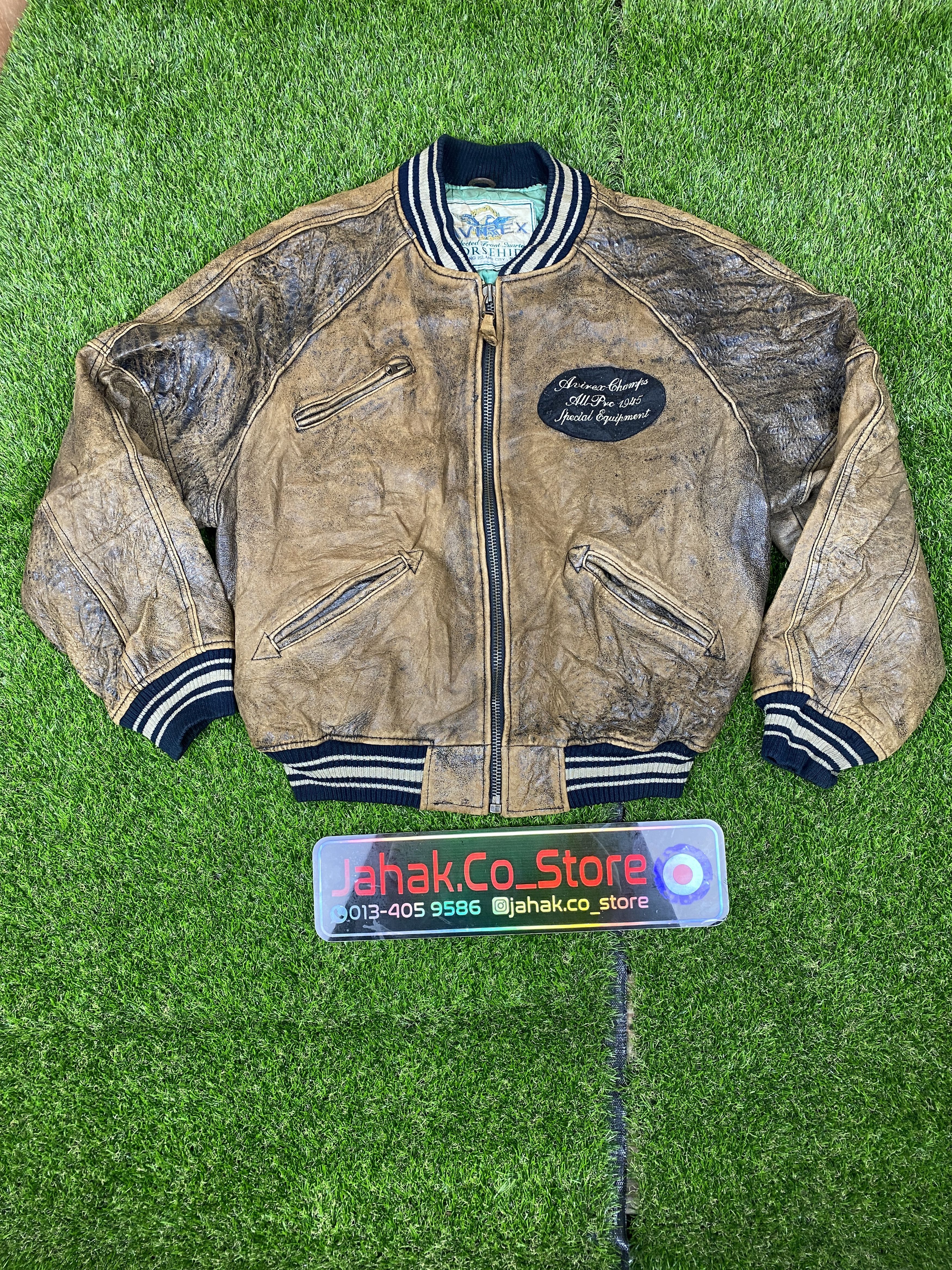 VINTAGE AVIREX LEATHER JACKET (J067)