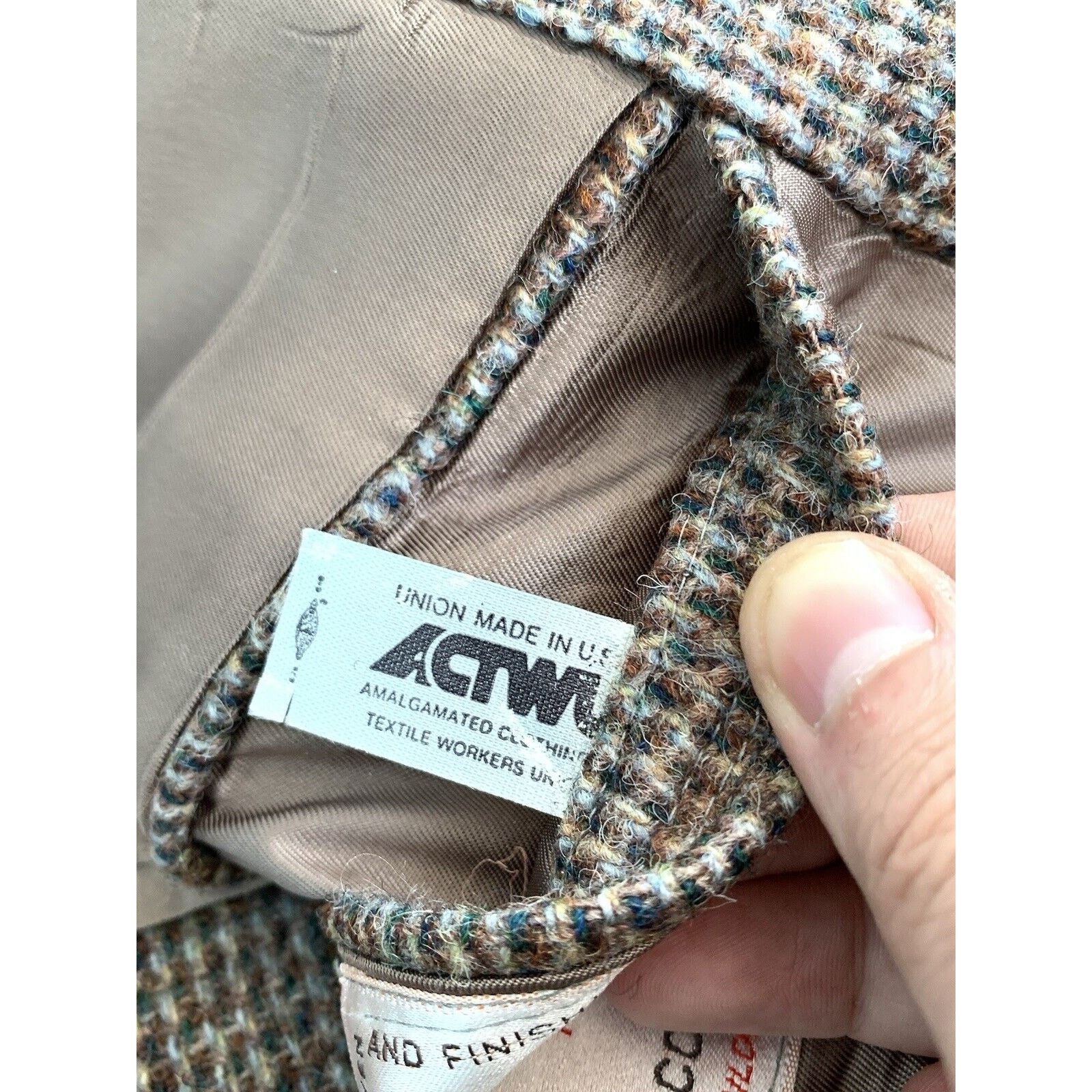Harris Tweed × Vintage Men's HARRIS TWEED MADE IN USA Sport Blazer Jacket EU 48 M Size 48R - 24 Thumbnail