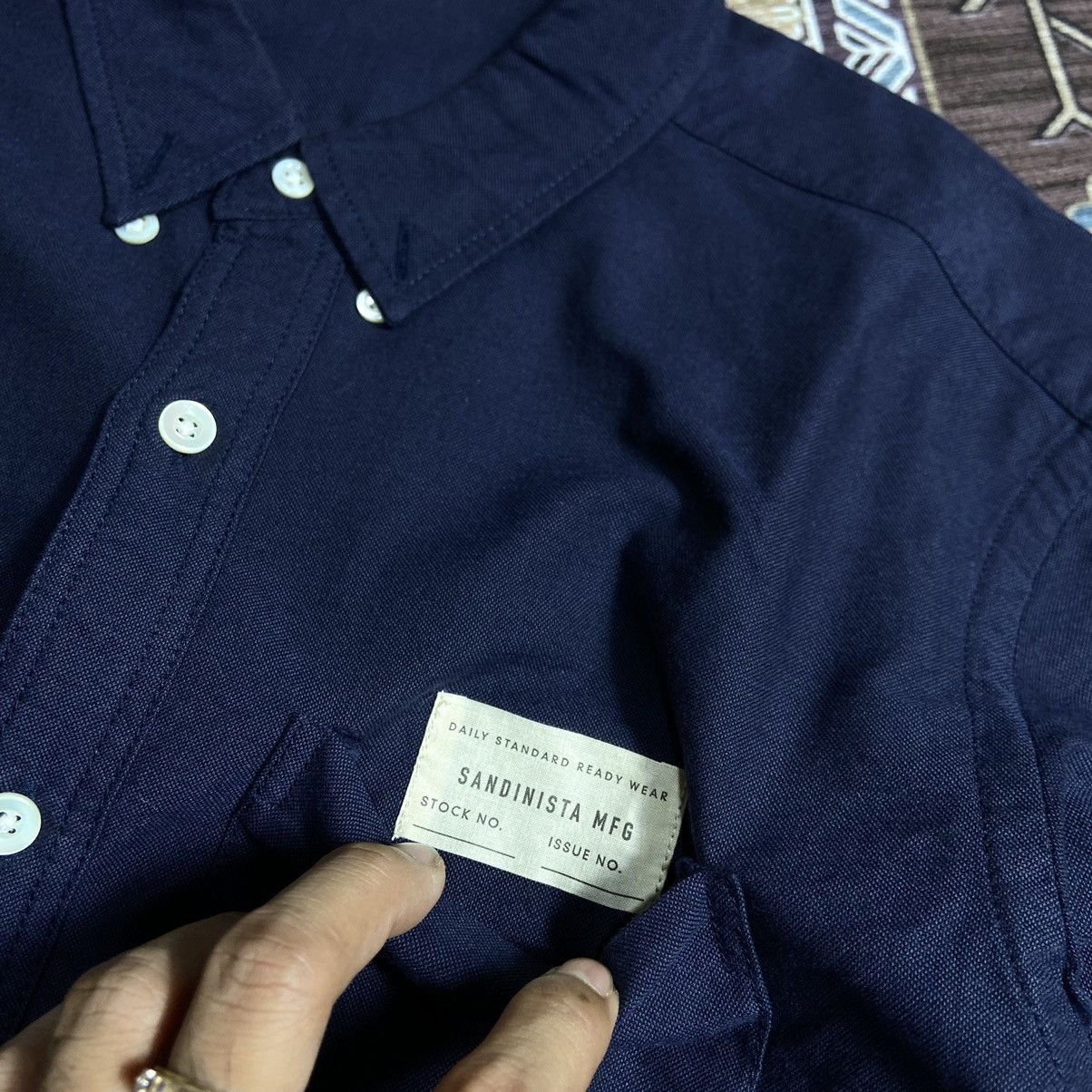 Designer × Japanese Brand × Sandinista MFG SANDINISTA MFG "ORGANIC COTTON RELAX TYPEWRITER SHIRT" NAVY Size US S / EU 44-46 / 1 - 2 Thumbnail