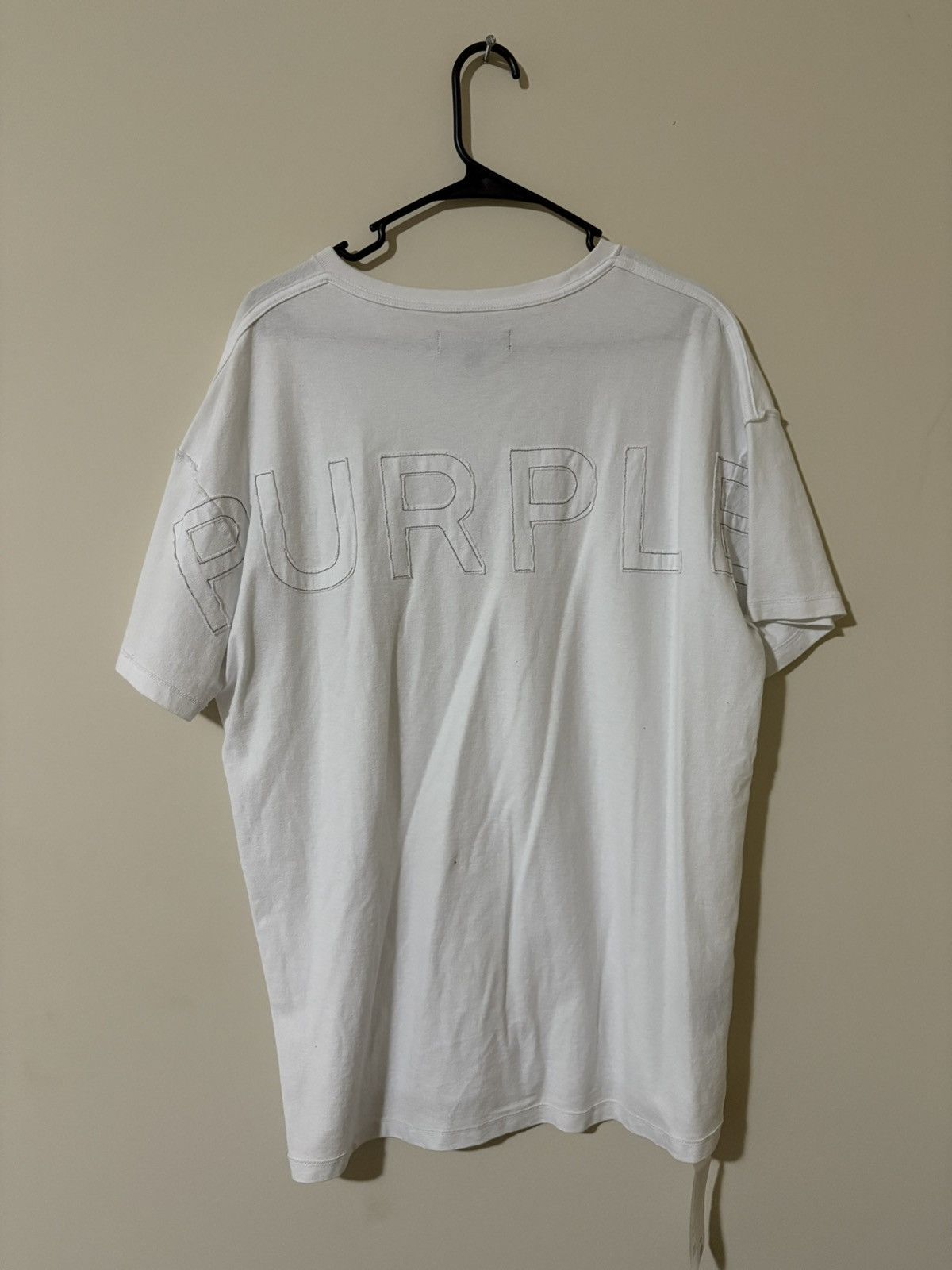 Purple Brand jumbo logo wordmark tee oversized