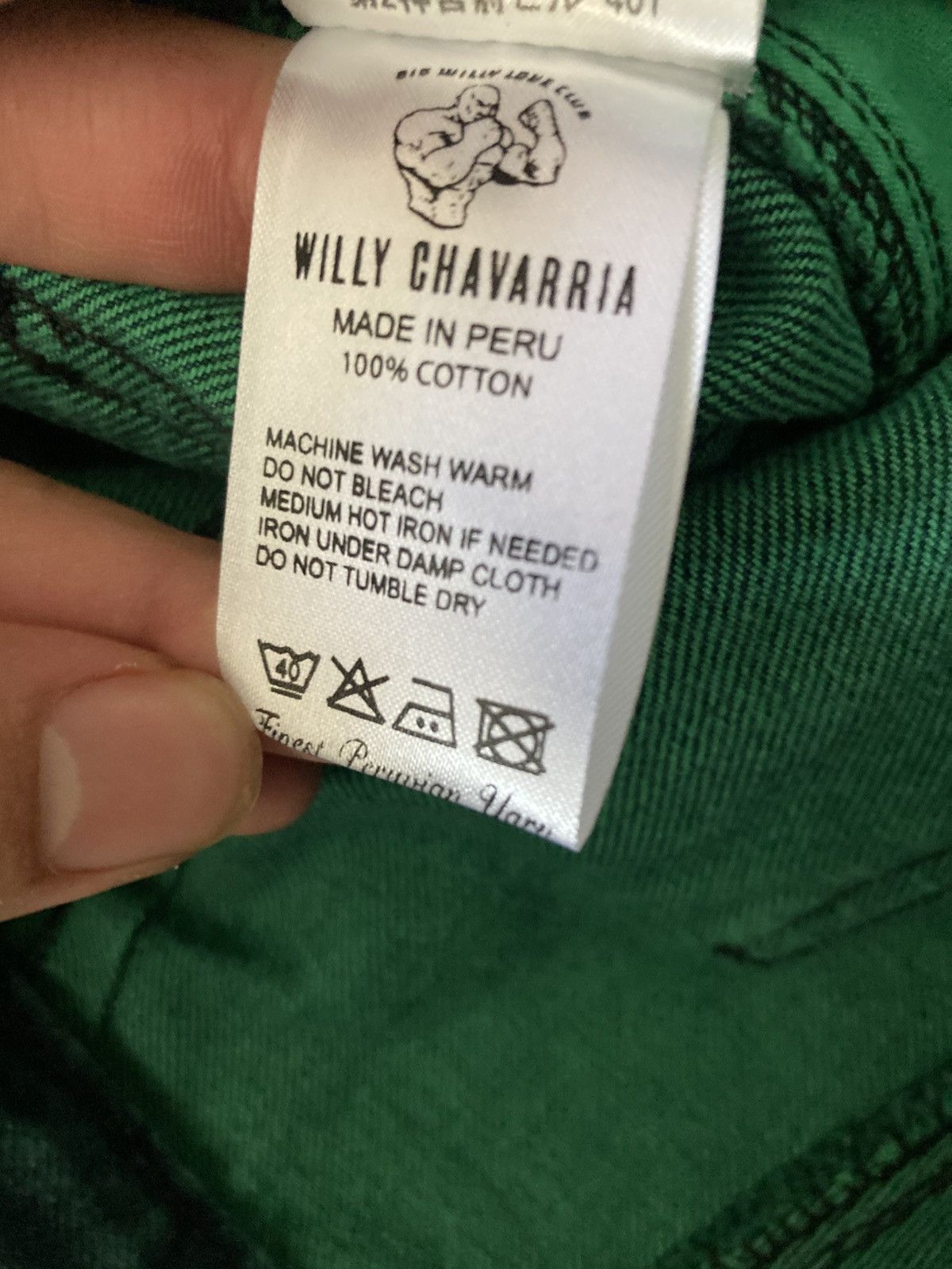 Willy Chavarria New SS24 Willy CHAVARRIA Raver Jeans L Overdyed Green Size US 34 / EU 50 - 9 Thumbnail