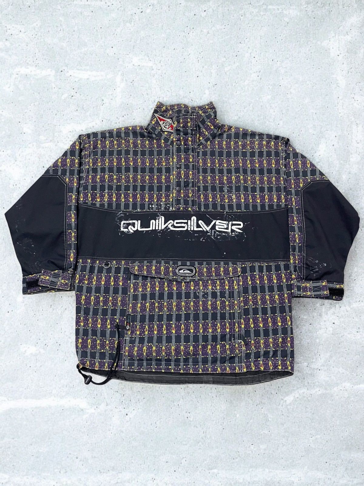 Billabong × Quiksilver × Vintage Vintage 80s Quiksilver X Bear Surf Anorak Jacket 🇦🇺 Made Size US XXL / EU 58 / 5 - 1 Thumbnail