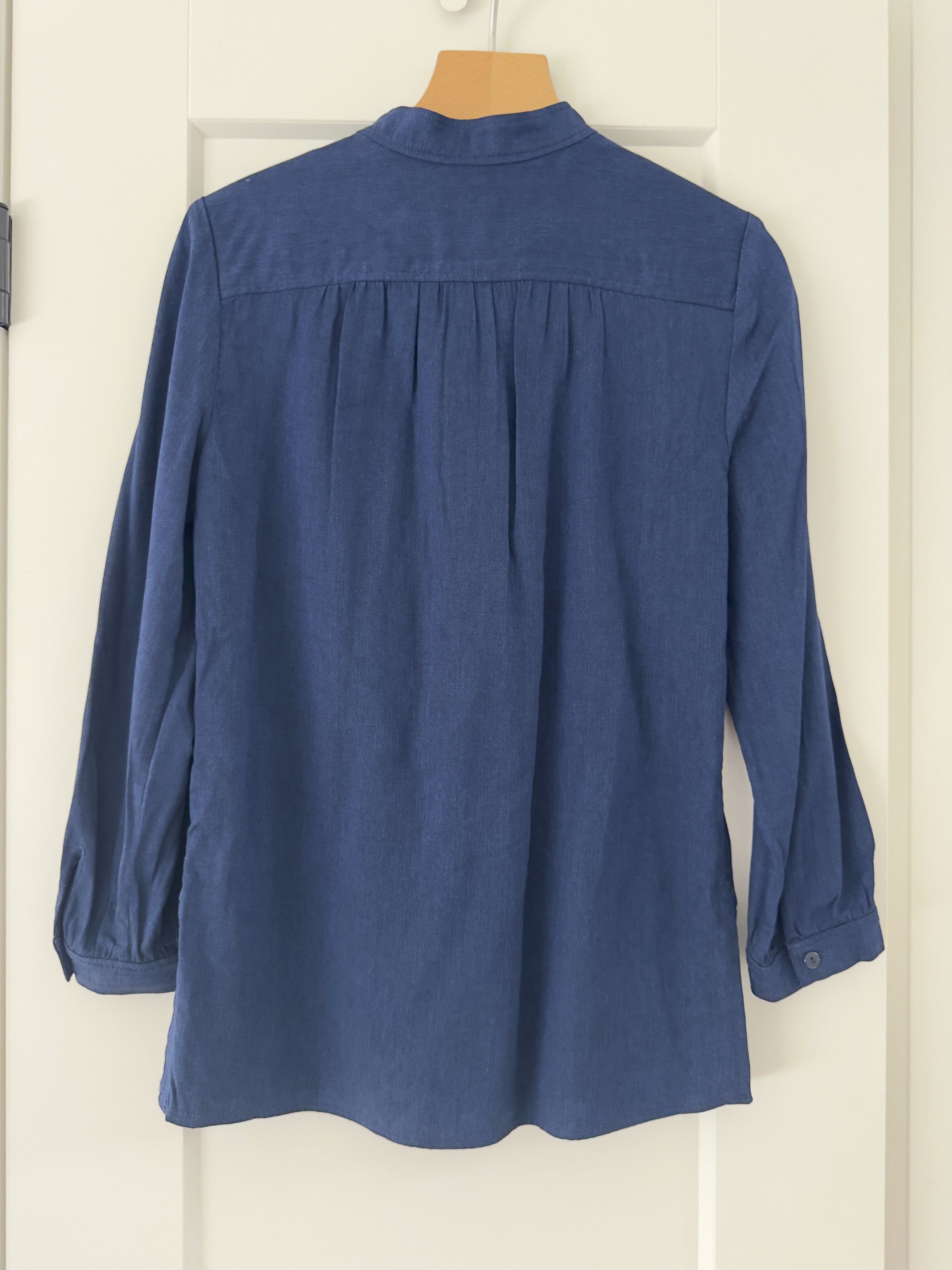 A.P.C. A.P.C. Half Button Shirt Blouse in Deep Indigo Size XS / US 0-2 / IT 36-38 - 2 Thumbnail
