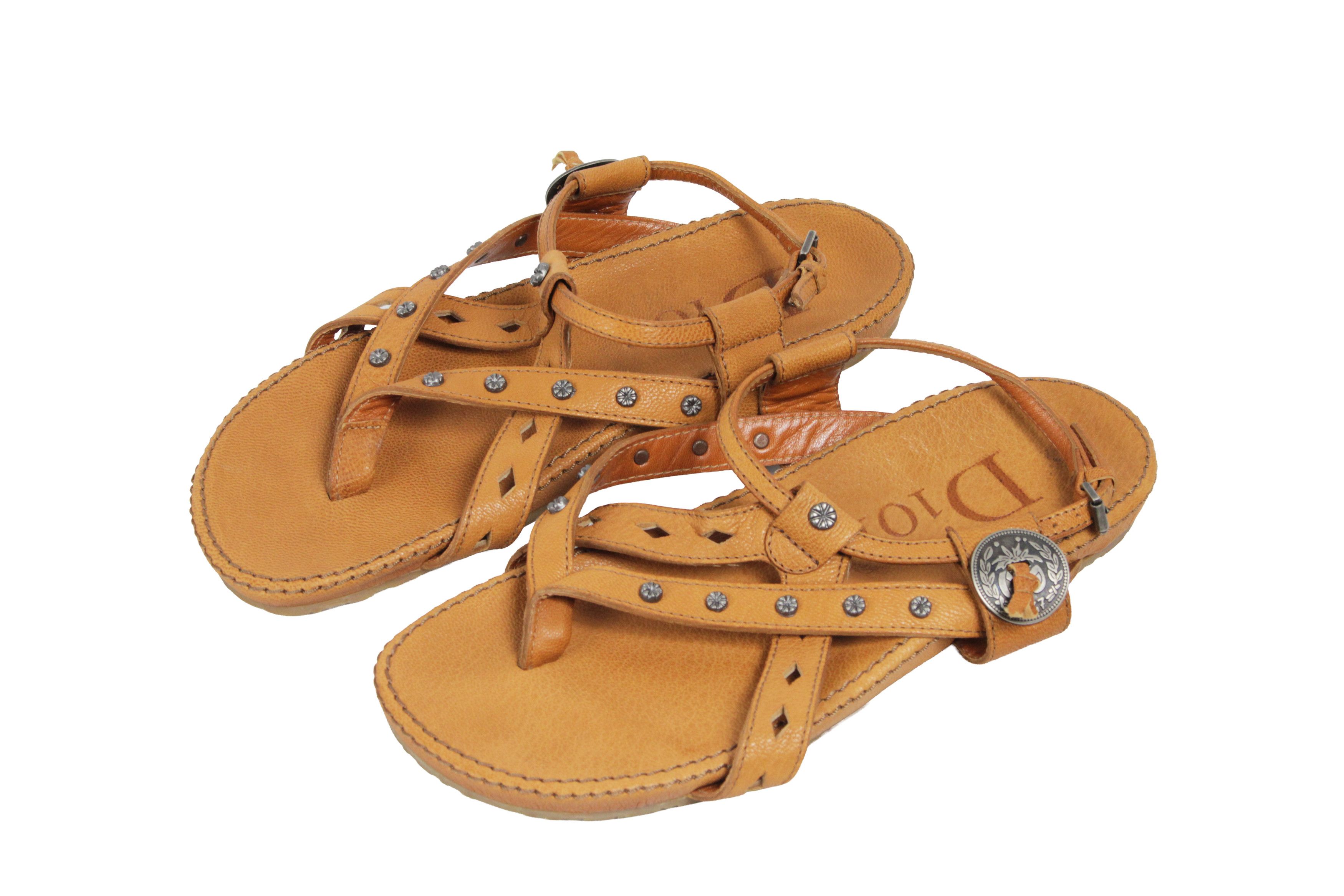 Dior 00S Galliano Era Keychain Y2K Style Sandals Vintage Size US 7 / IT 37 - 1 Thumbnail