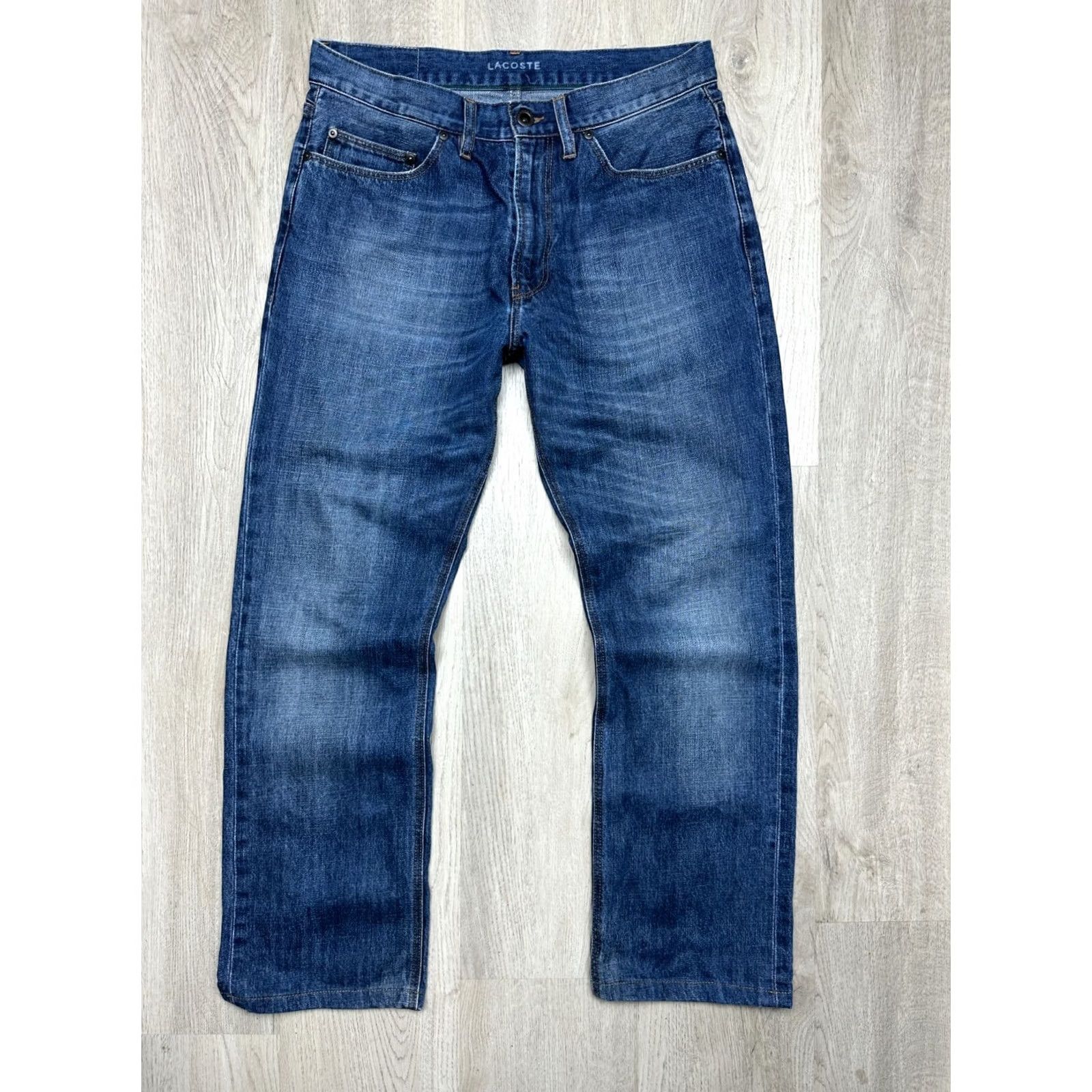 Lacoste Lacoste Mens Jeans Denim Pants Size 32 Blue Straight Classic Vintage Jeans Mens Size US 32 / EU 48 - 2 Thumbnail