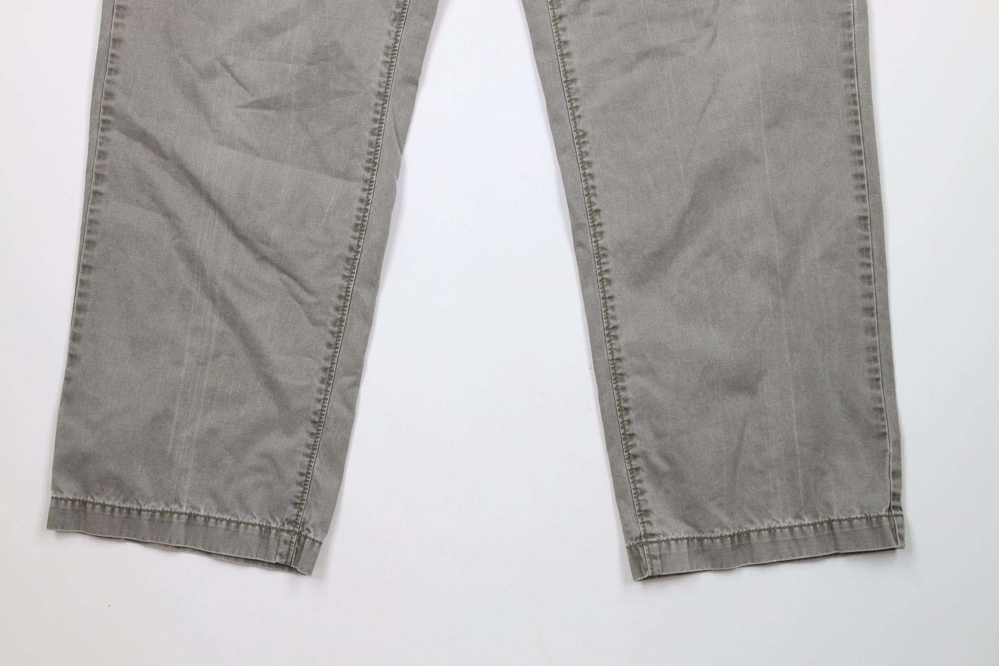 Calvin Klein × Vintage Vintage Y2K Calvin Klein Stonewash Pigment Dye Pants Green Size US 34 / EU 50 - 4 Thumbnail