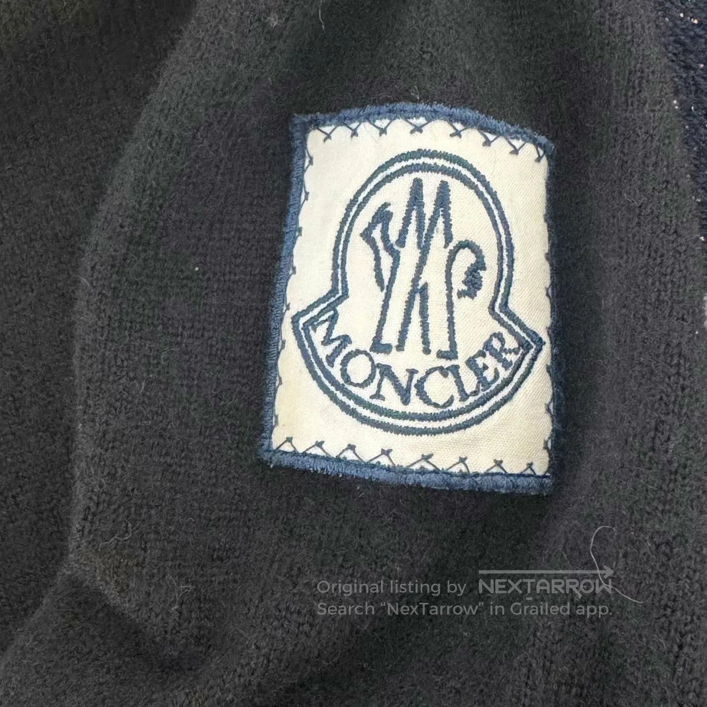 Moncler Genius Moncler Thom Browne Cardigan Sweater in Navy. Size US S / EU 44-46 / 1 - 4 Thumbnail