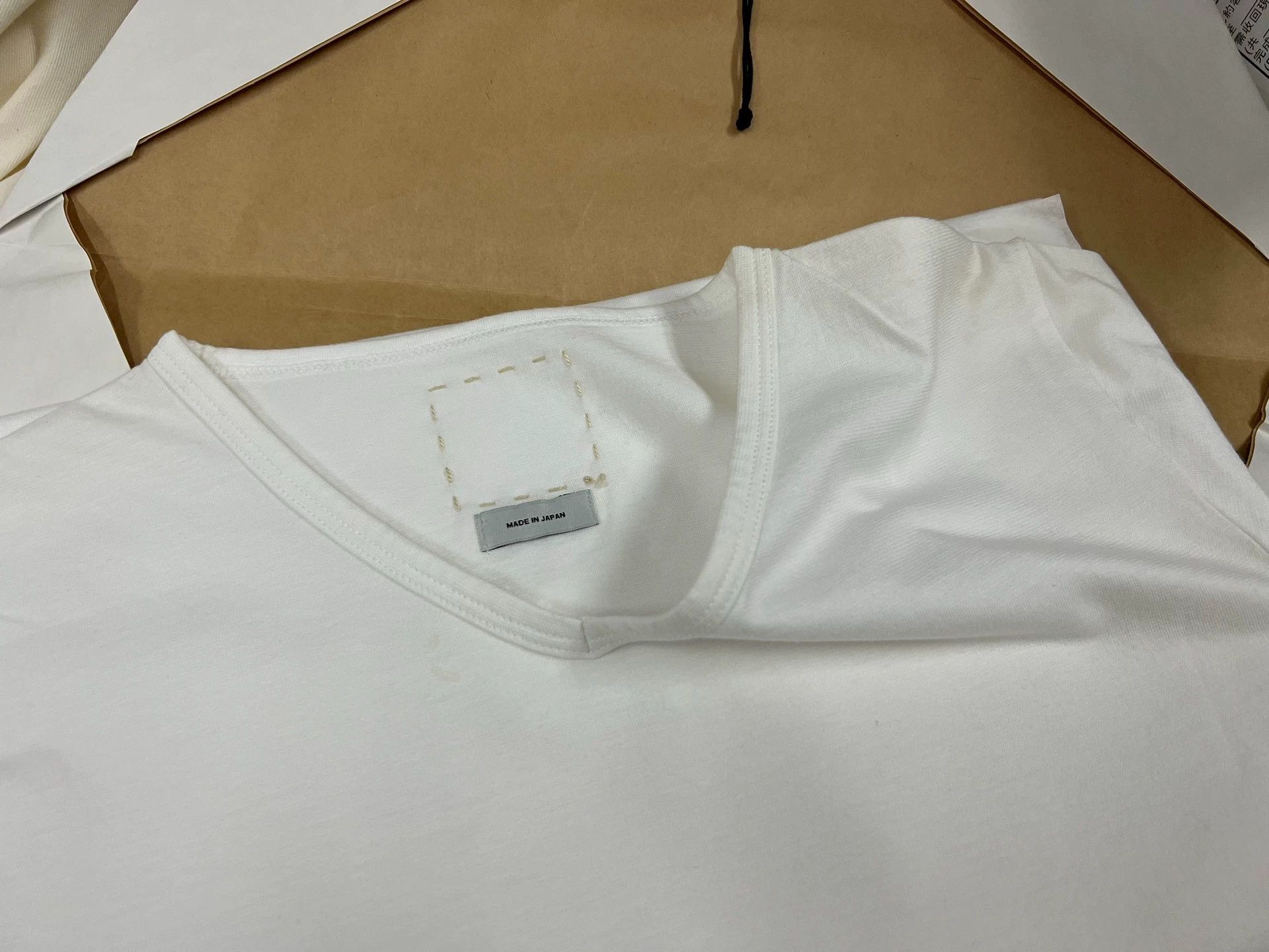 Visvim Men's Visvim Ultimate V Neck Tee White 2 Size US M / EU 48-50 / 2 - 2 Thumbnail