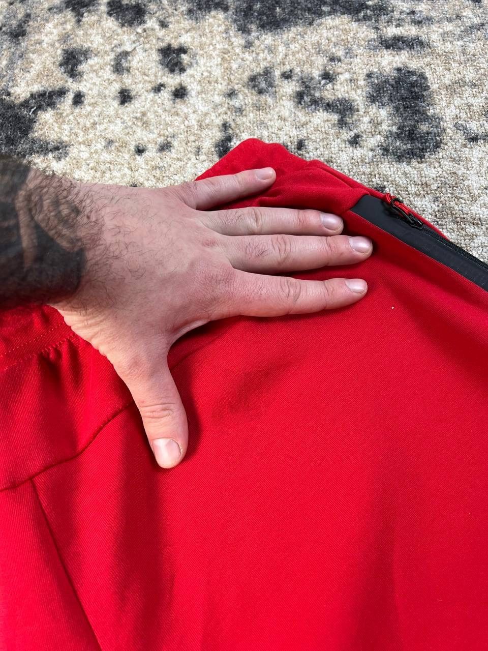 Nike Nike Tech Fleece Mini Logo Red Drill Sweatpants Size US 38 / EU 54 - 10 Thumbnail