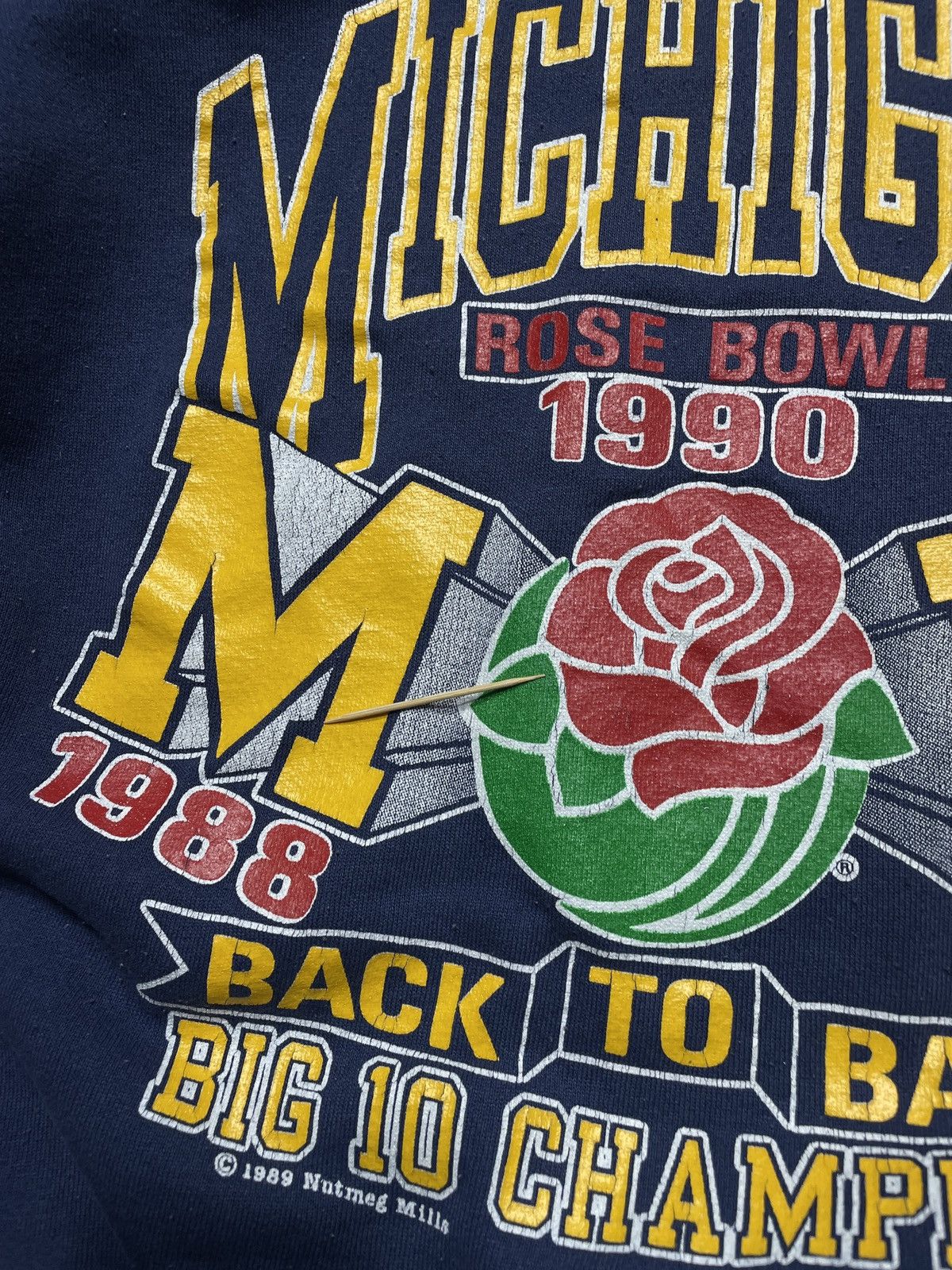Vintage ❗️RARE❗️Vintage 1989 Football USA Sweatshirt 1990 Rose Bowl Size US M / EU 48-50 / 2 - 9 Thumbnail