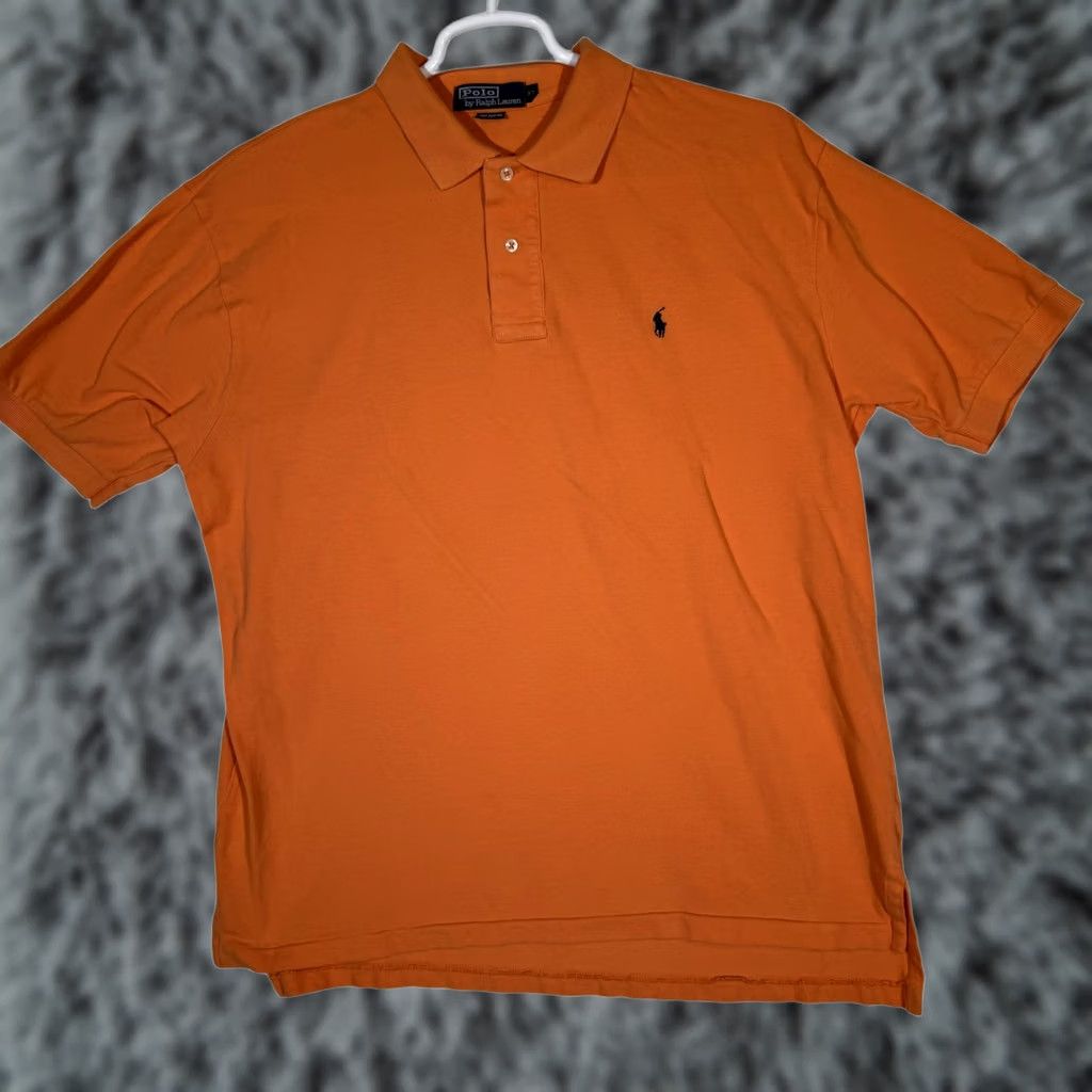 Polo Ralph Lauren Polo Ralph Lauren Mens XL Orange Polo Shirt Pony Logo Short Sleeve Size US XL / EU 56 / 4 - 1 Thumbnail