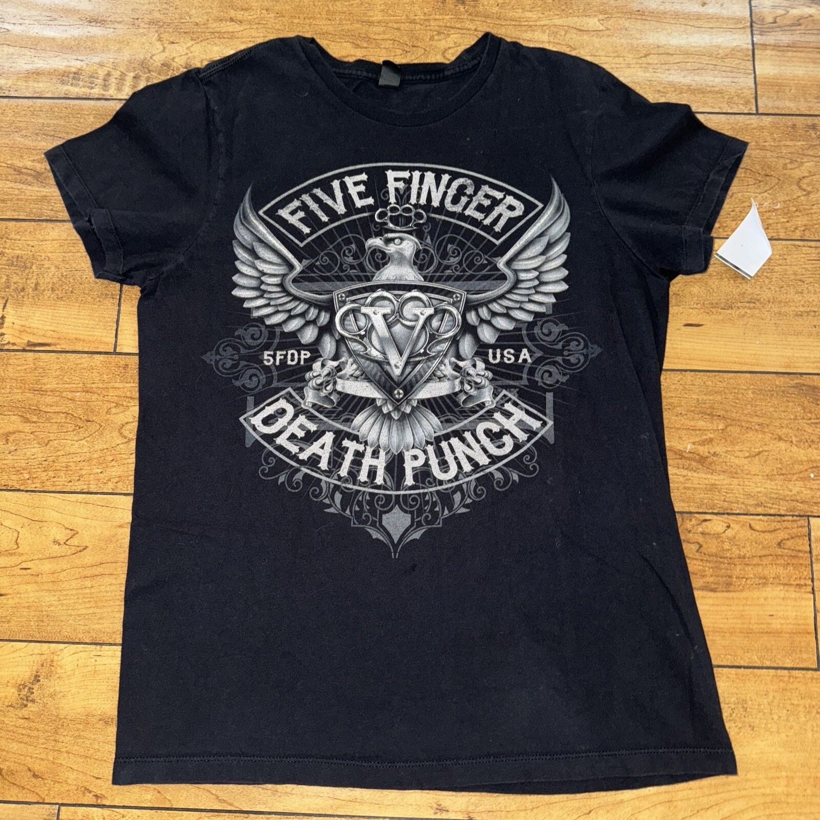 Band Tees Five Finger Death Punch T-Shirt Black Medium 19x26 Band Tee Size US M / EU 48-50 / 2 - 1 Thumbnail