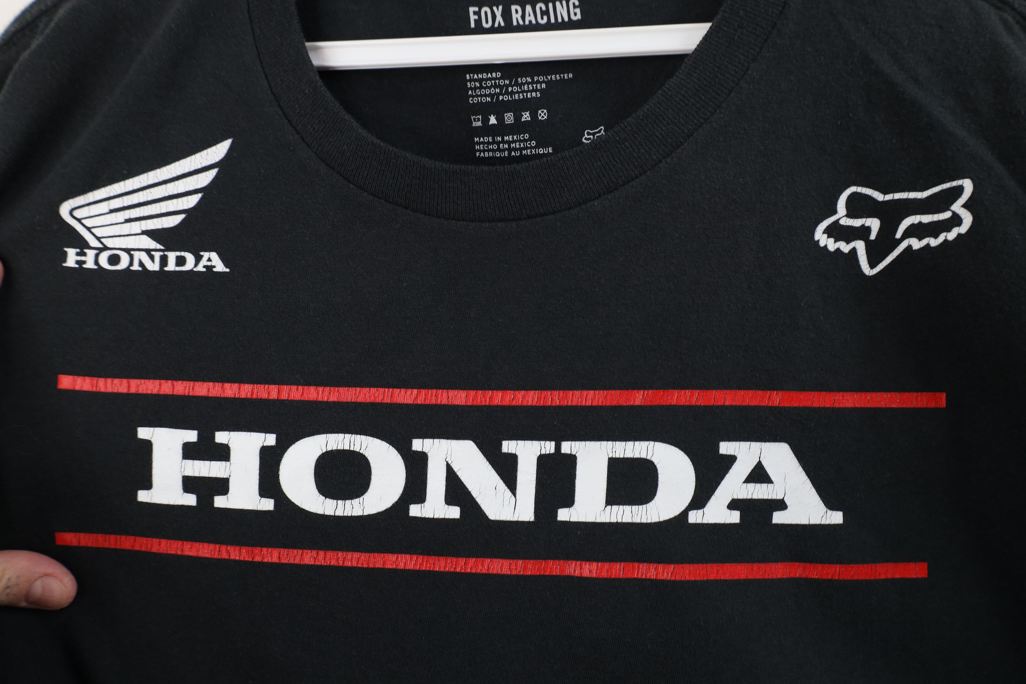 Fox Racing Vintage Y2K Fox Racing x Honda Racing Short Sleeve T-Shirt Size US XXL / EU 58 / 5 - 5 Thumbnail