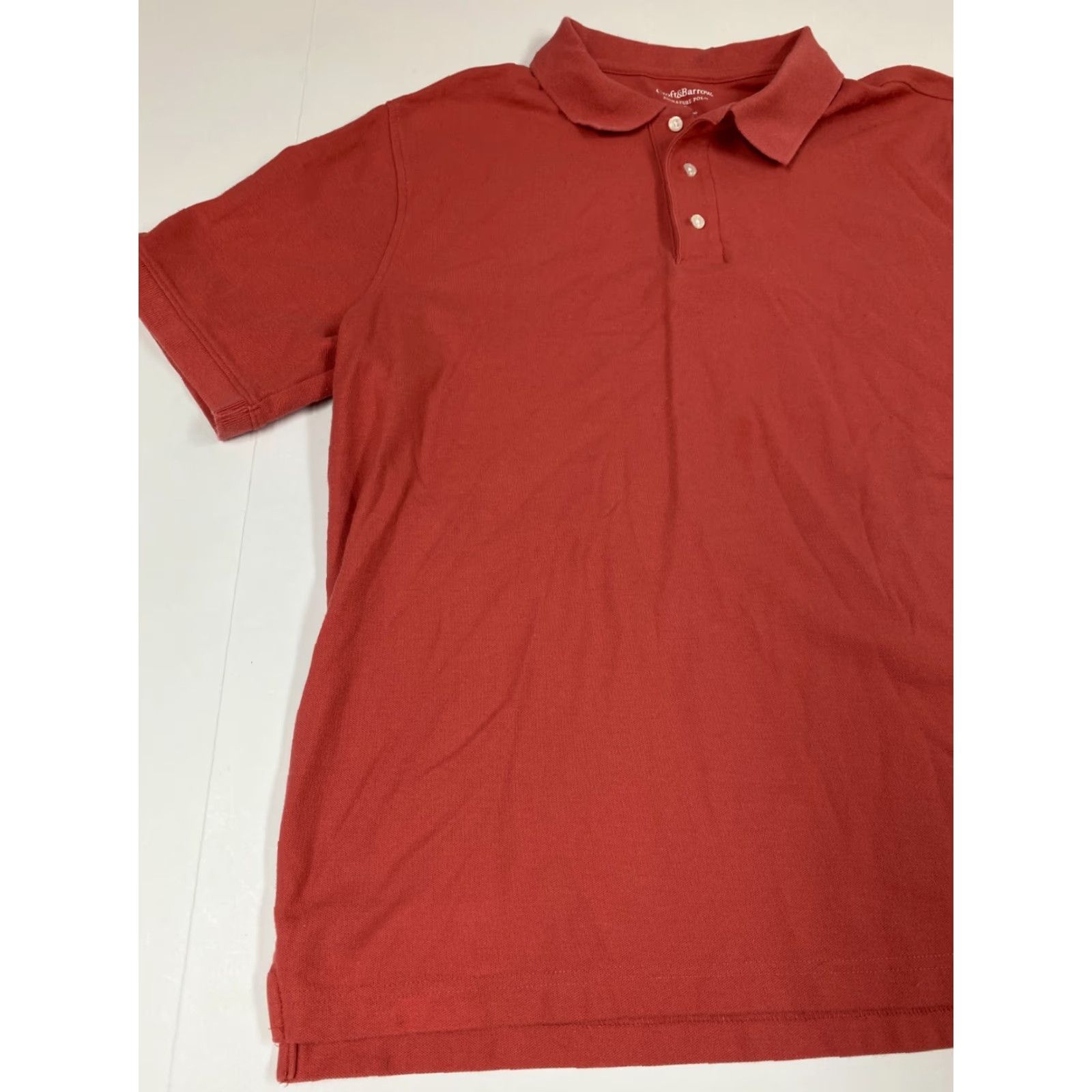 Croft & Barrow Croft & Barrow Polo Shirt MEns Large Pink Solid Short Sleeve Collared Logo Classic Golf Men’s Shirt Size US L / EU 52-54 / 3 - 3 Thumbnail