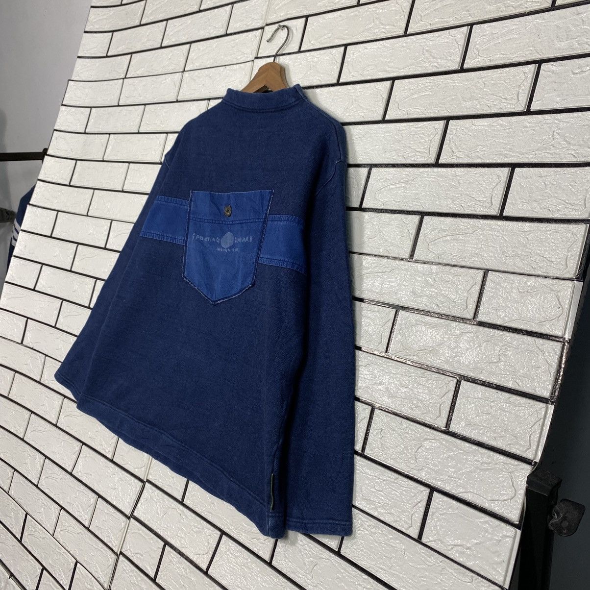 Issey Miyake Vintage Indigo Sweatshirt Hai Sporting Gear Issey Miyake Size US M / EU 48-50 / 2 - 3 Thumbnail
