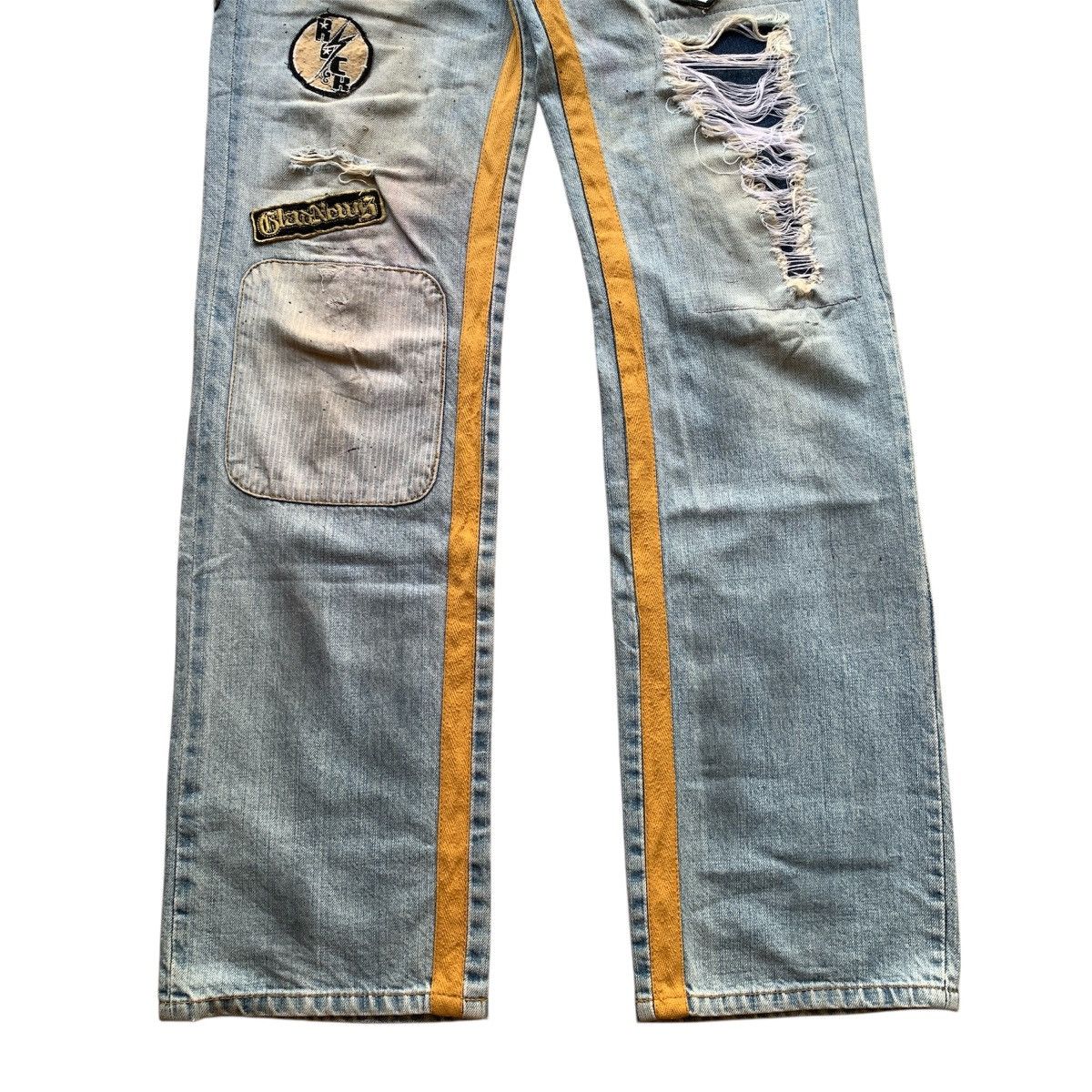 14th Addiction 2000s Lust x GladNews Patchwork Rockstar Distressed Jeans Size US 30 / EU 46 - 2 Thumbnail