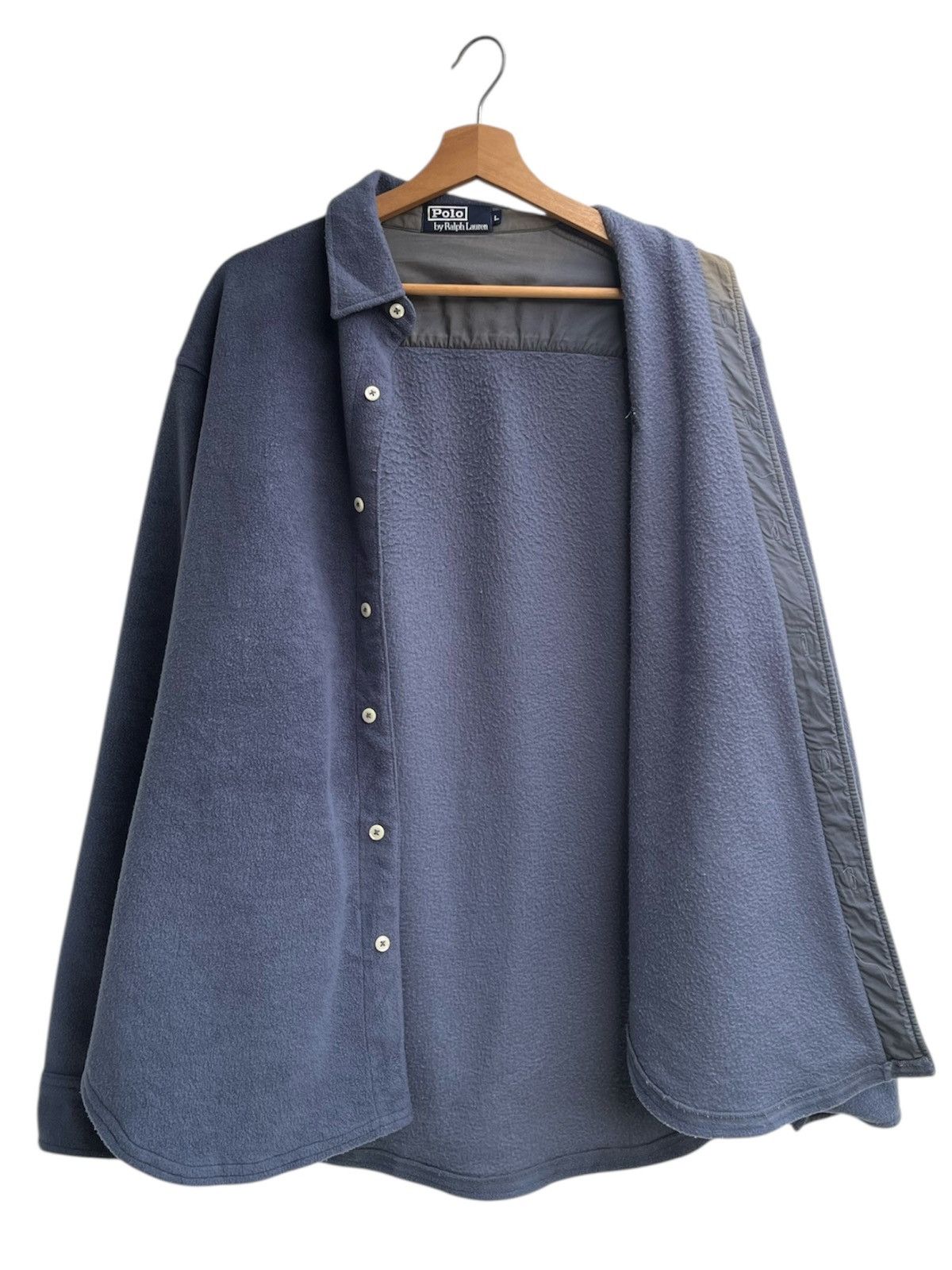 Polo Ralph Lauren × Ralph Lauren Polo Ralph Lauren Fleece Button Up Shirt Size US L / EU 52-54 / 3 - 3 Thumbnail