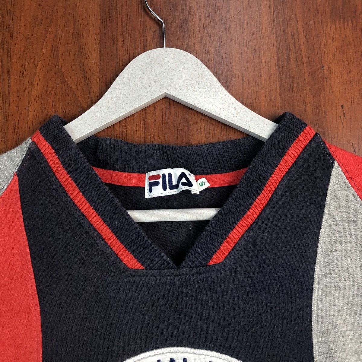 Fila Fila vintage Red,Dark Blue, Grey, Sweatshirt #7561 Size US S / EU 44-46 / 1 - 6 Thumbnail