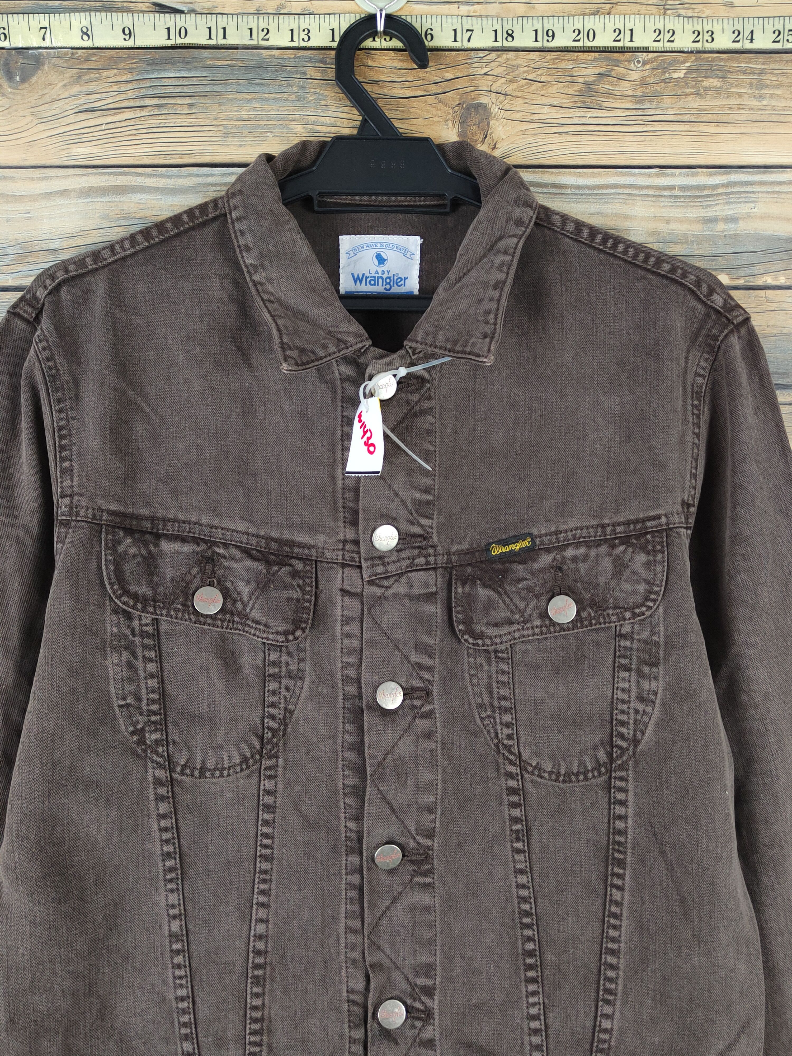 Japanese Brand Wrangler vintage Dark Brown Jackets #W1430 Size M / US 6-8 / IT 42-44 - 2 Thumbnail