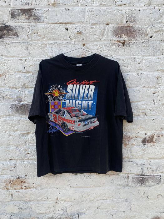 NASCAR Vtg 1995 Dale Earnhardt Sr One Hot Silver Night Shirt | Grailed